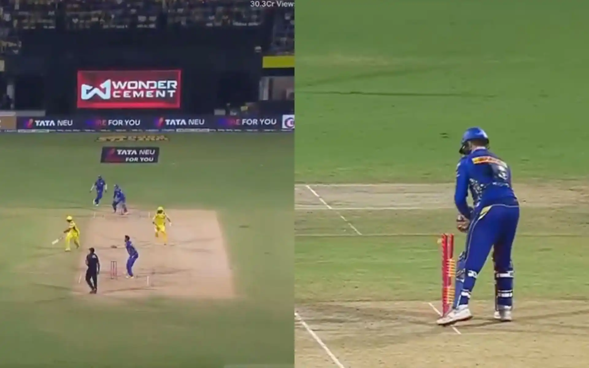 Rachin-Jadeja involved in comical run out [Source: @kuchnahi1269083/X.com]