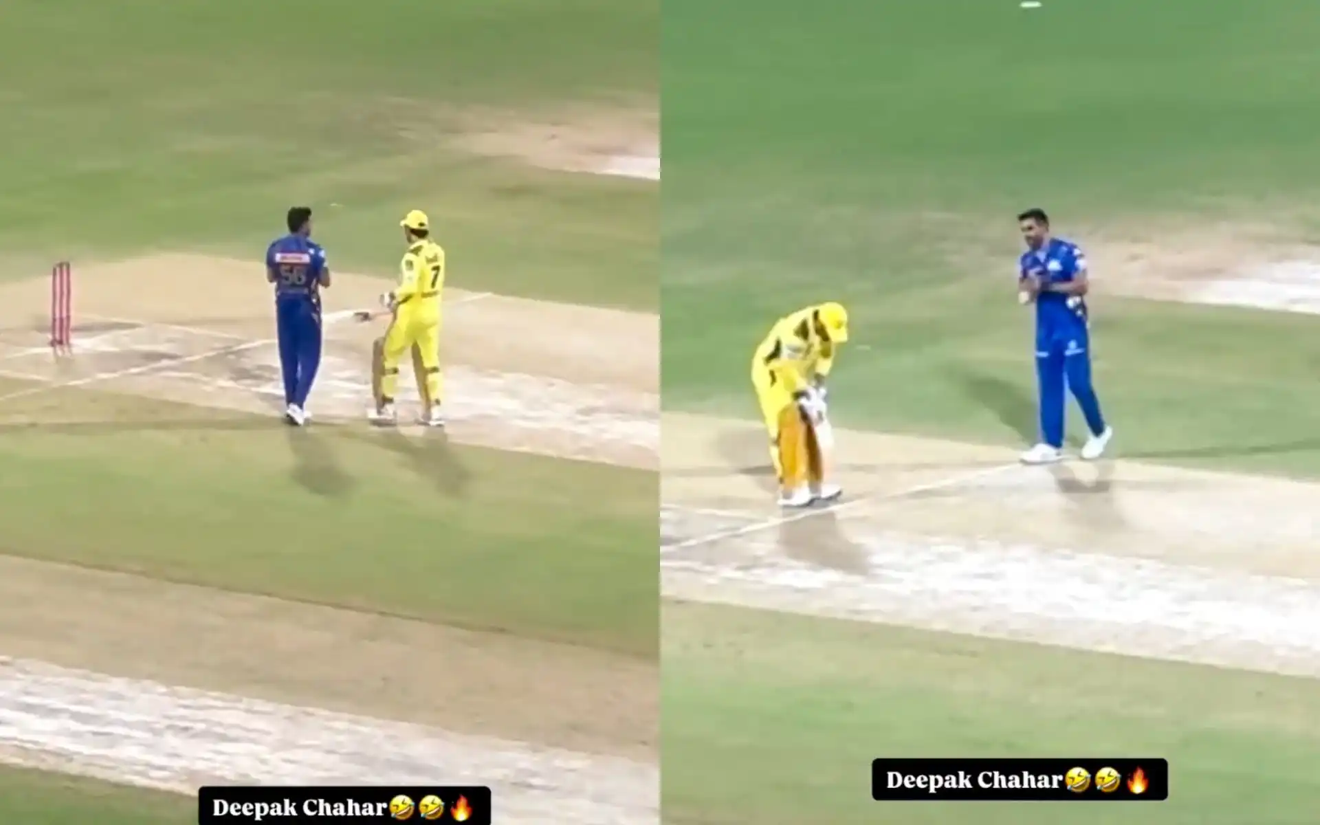 Deepak Chahar sledged MS Dhoni [Source: @_Ayaan_rahman/X]