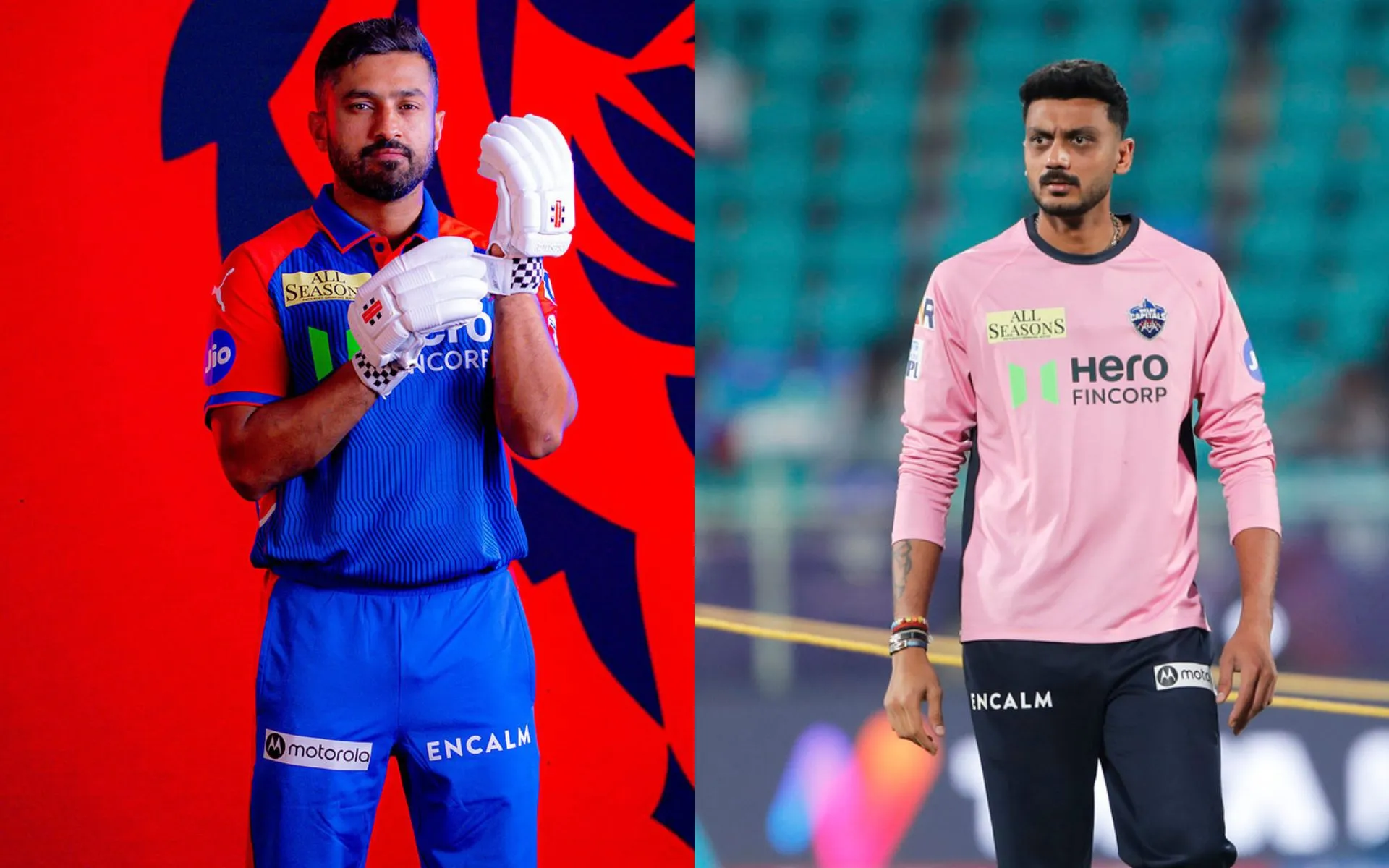 Karun Nair and Axar Patel for DC (Source: @DelhiCapitals/X.com)