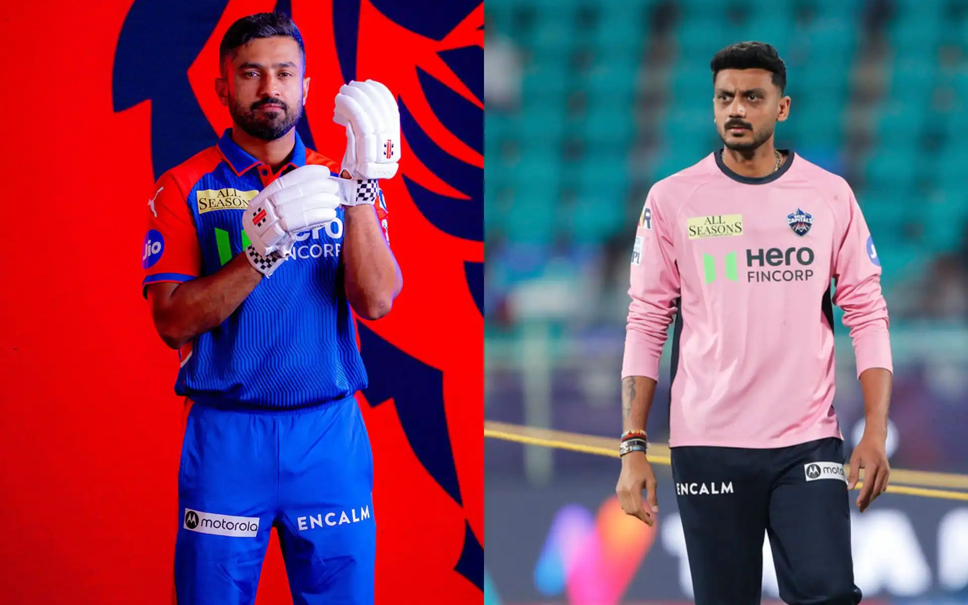 Karun Nair and Axar Patel for DC (Source: @DelhiCapitals/X.com)