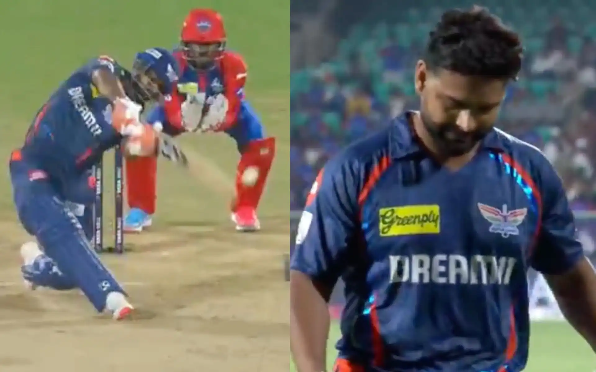 Rishabh Pant's wicket vs DC (Source:@kuchnahi1269083/X.com)