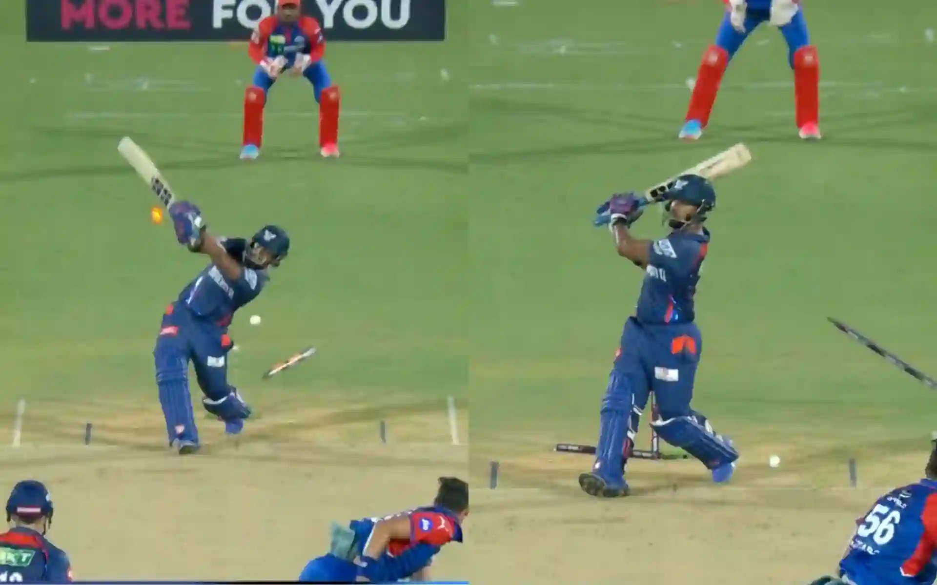 Mitchell Starc gets rid of Nicholas Pooran [Source: @IPL/x.com]