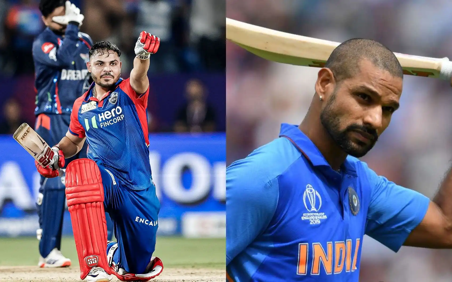 Ashutosh Sharma and Shikhar Dhawan (Source: @IPL/X.com, @CricCrazyJohns/X.com)