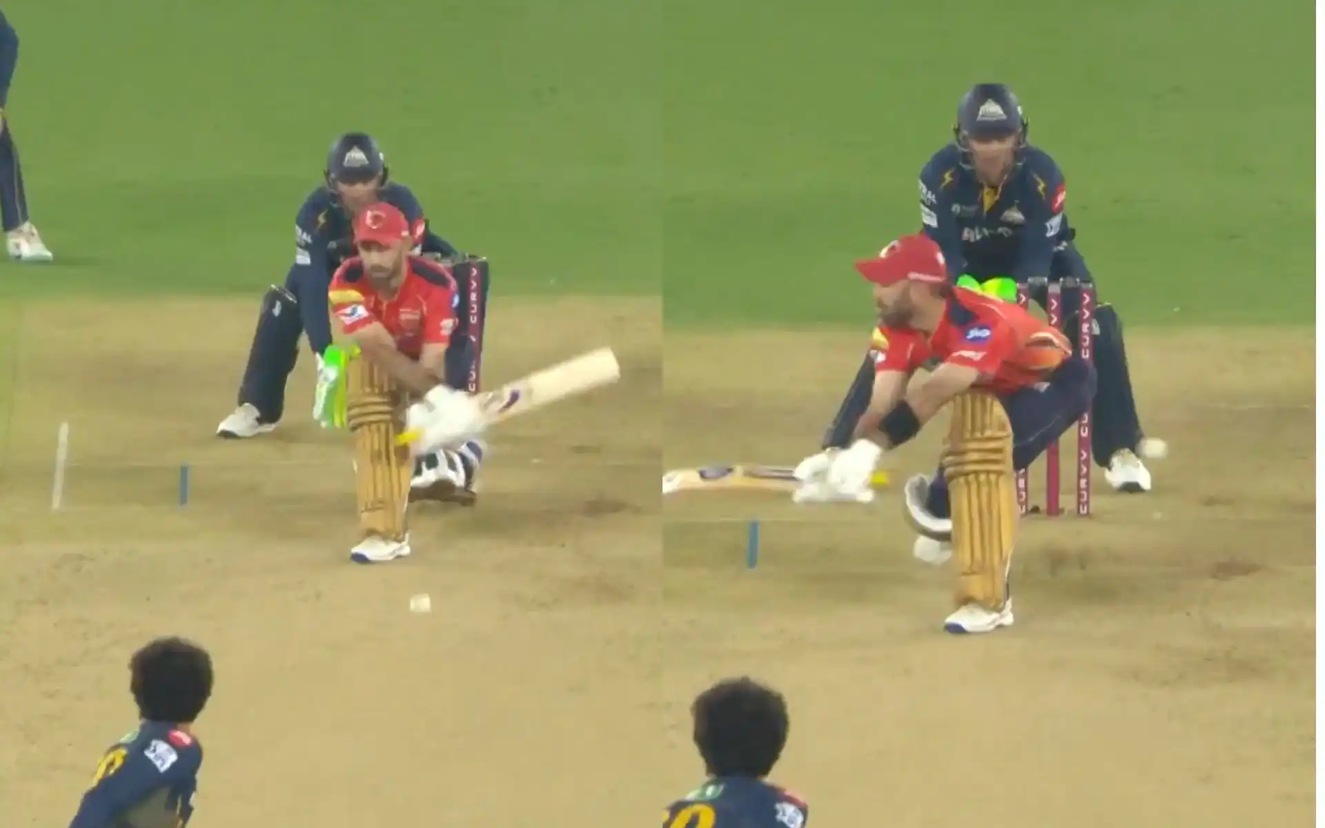 Glenn Maxwell departs for Golden Duck against Gujarat Titans [Source: IPLT20/X.com]