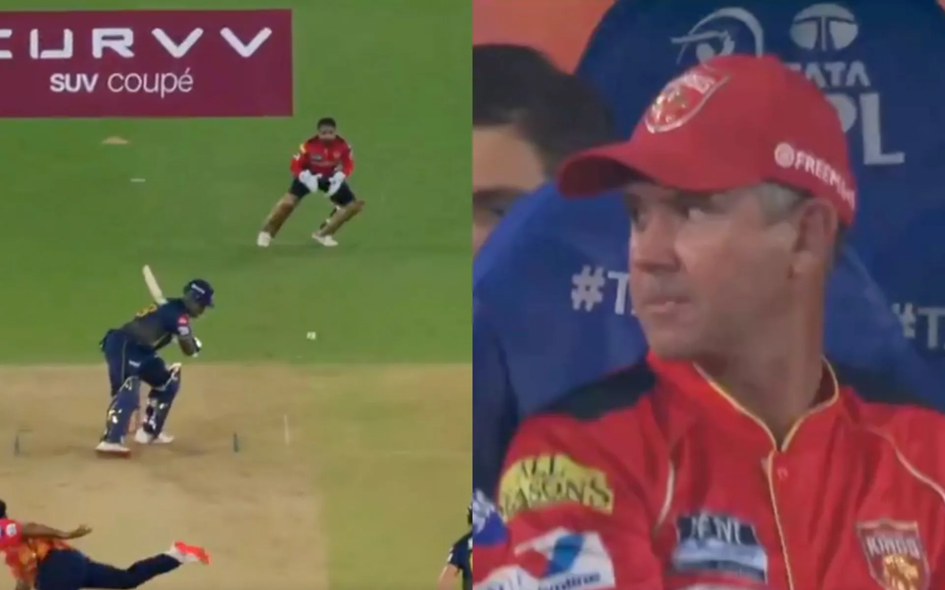 Ricky Ponting angry on Vyshak [Source: @kuchnahi1269083/X.com]