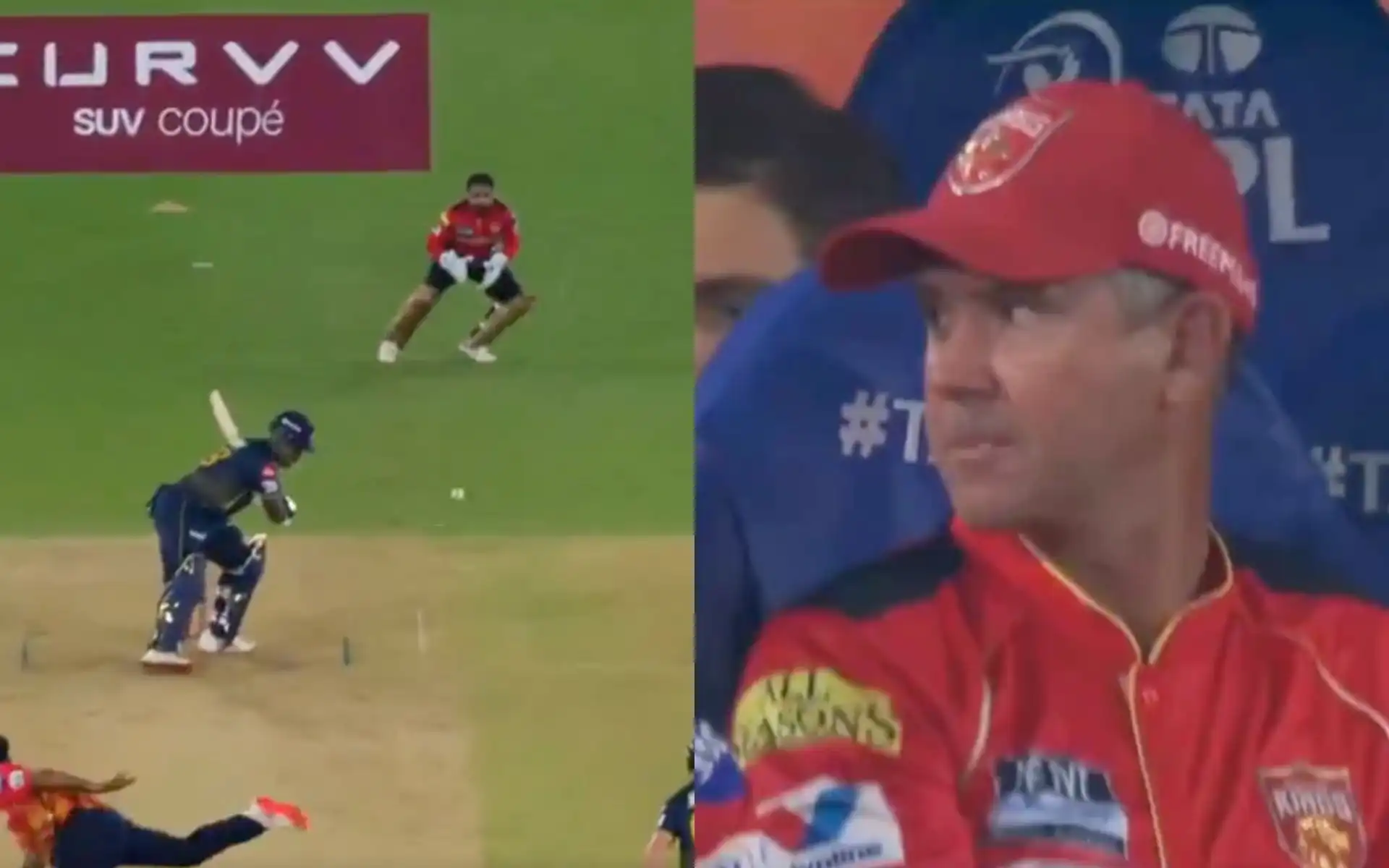 Ricky Ponting angry on Vyshak [Source: @kuchnahi1269083/X.com]