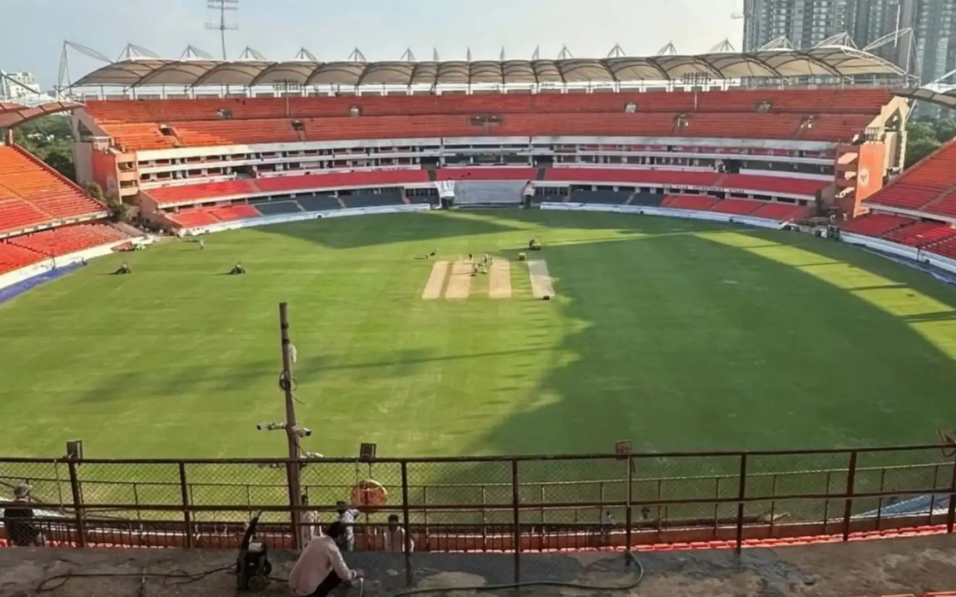 Rajiv Gandhi International Stadium Hyderabad (Source:@@thecricketgully/x.com)