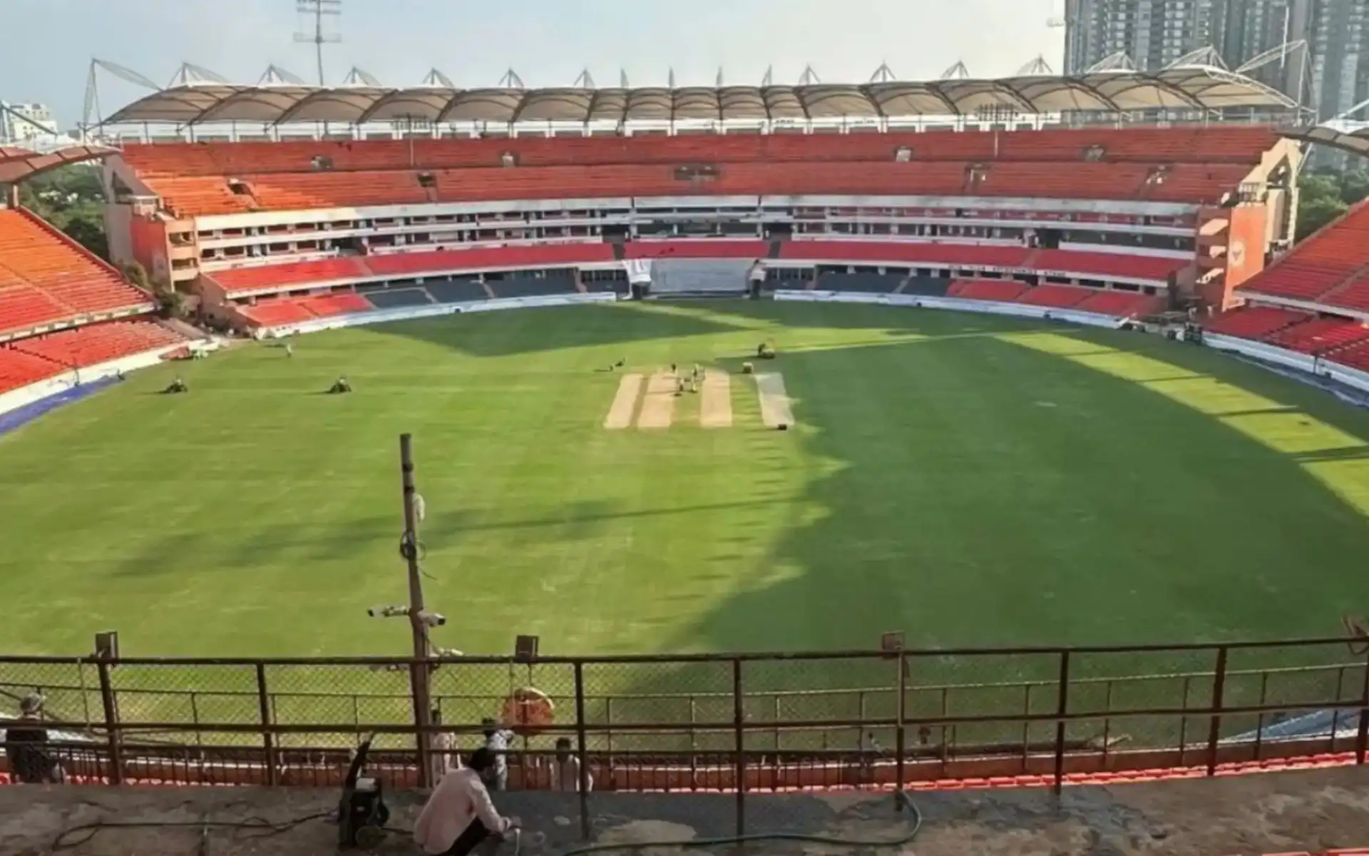Rajiv Gandhi International Stadium Hyderabad (Source:@@thecricketgully/x.com)