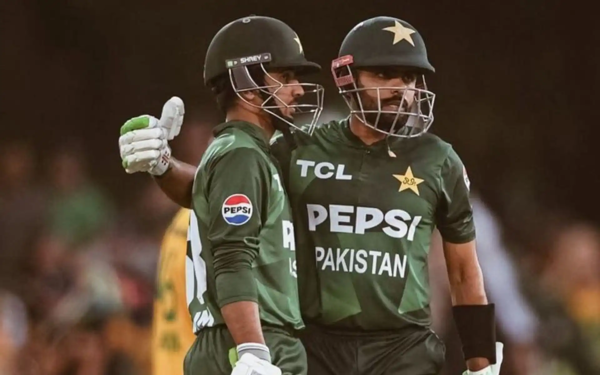 Saim Ayub with Babar Azam for Pakistan (Source:@iamqadirkhawaja/X.com)