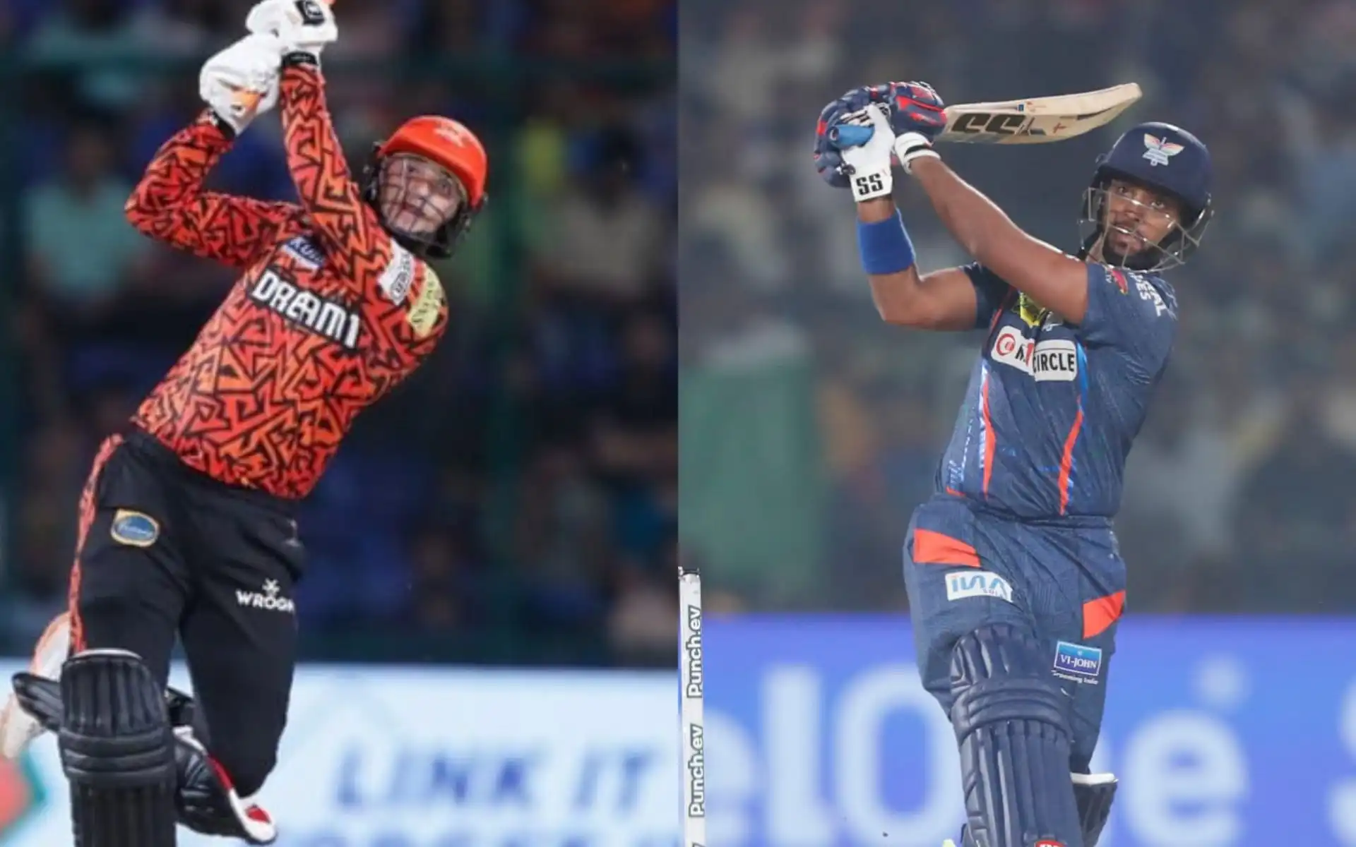 Abhishek Sharma and Nicholas Pooran. [Source - IPL/x.com]
