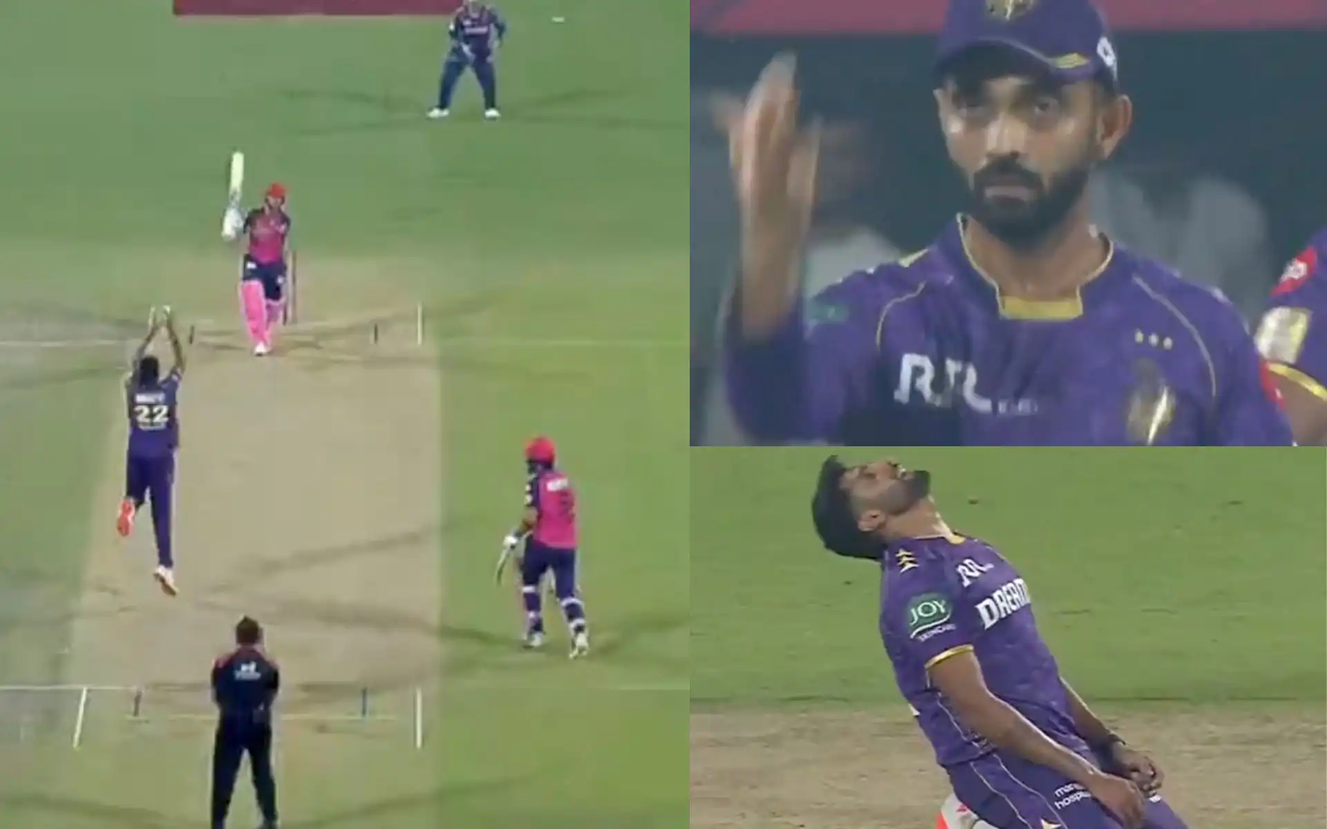 Harshit Rana dropped Jaiswal in the 5th over of the 6th IPL 2025 match [Source: @kuchnahi1269083/x.com]