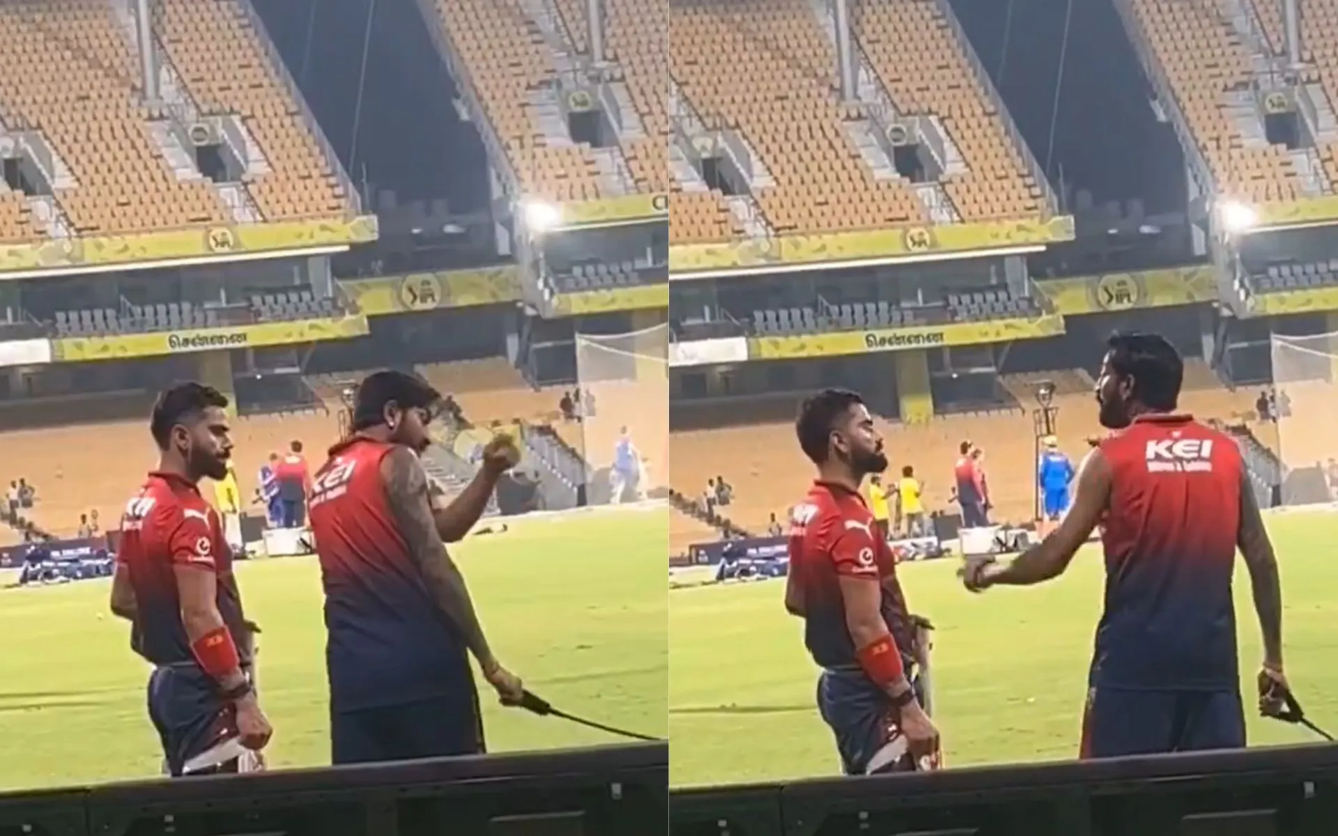 Virat Kohli and Krunal Pandya (Source: @Trend_VKohli/X.com)