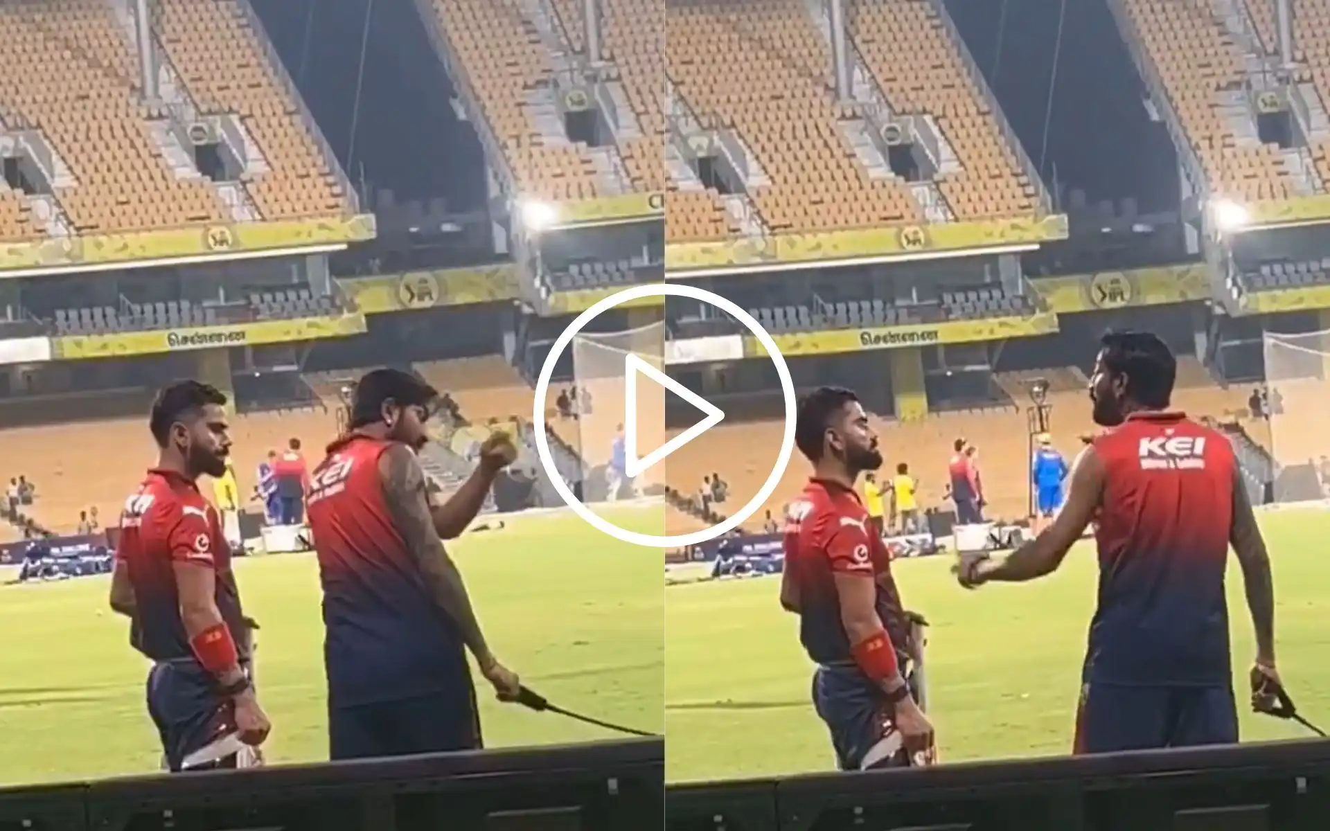 [Watch] Virat Kohli Takes Krunal Pandya's Tips Ahead Of RCB Vs CSK IPL 2025 Match