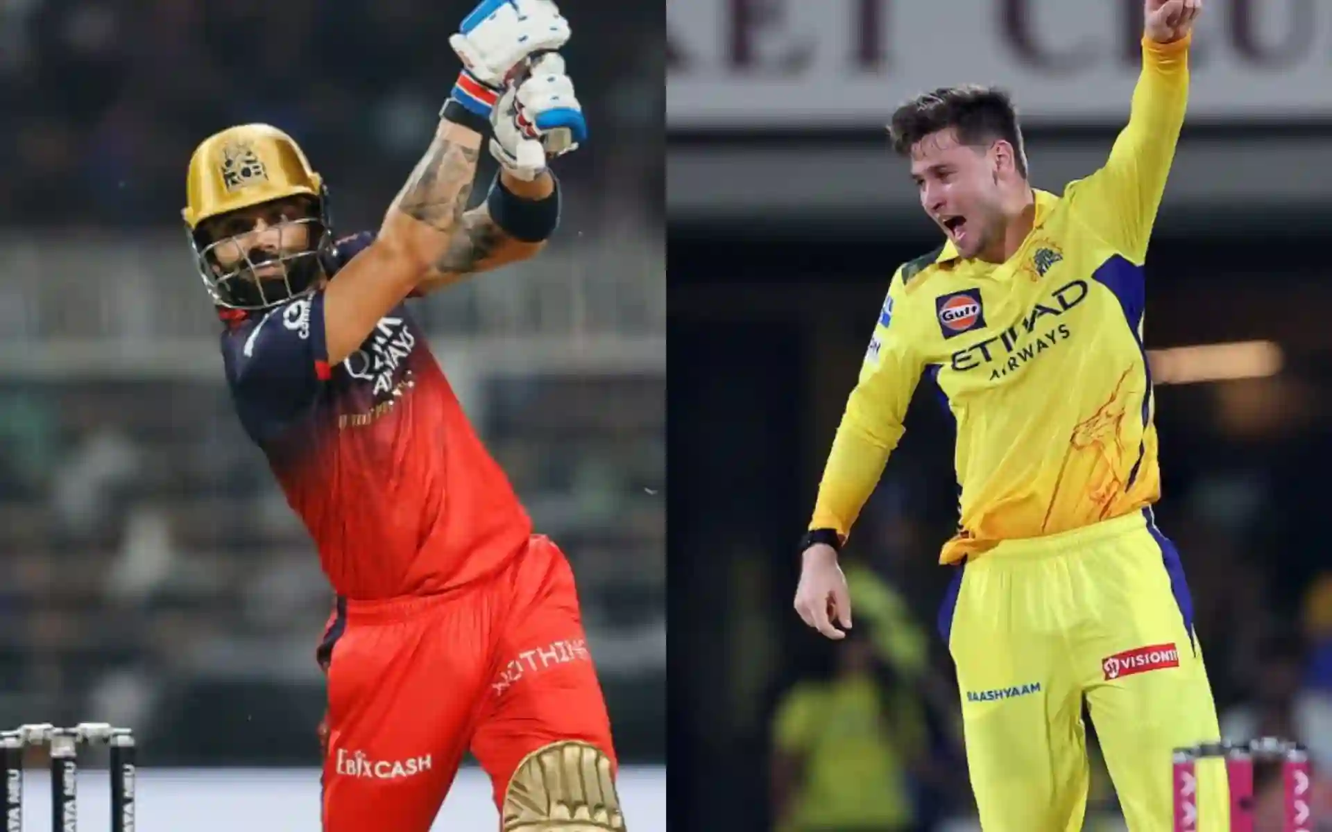 Virat Kohli and Noor Ahmad will be in action. [Source - IPL/x.com]