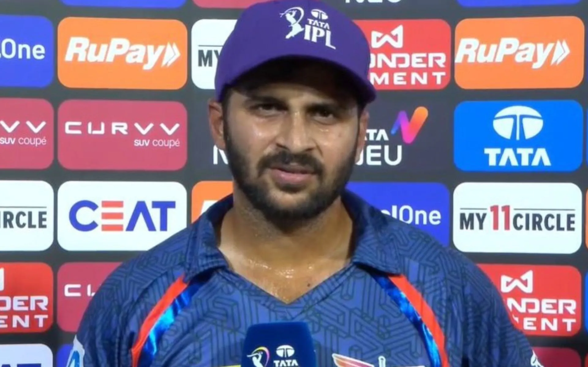 Shardul Thakur with Purple cap (Source:@Rachna_Singh007/X.com)