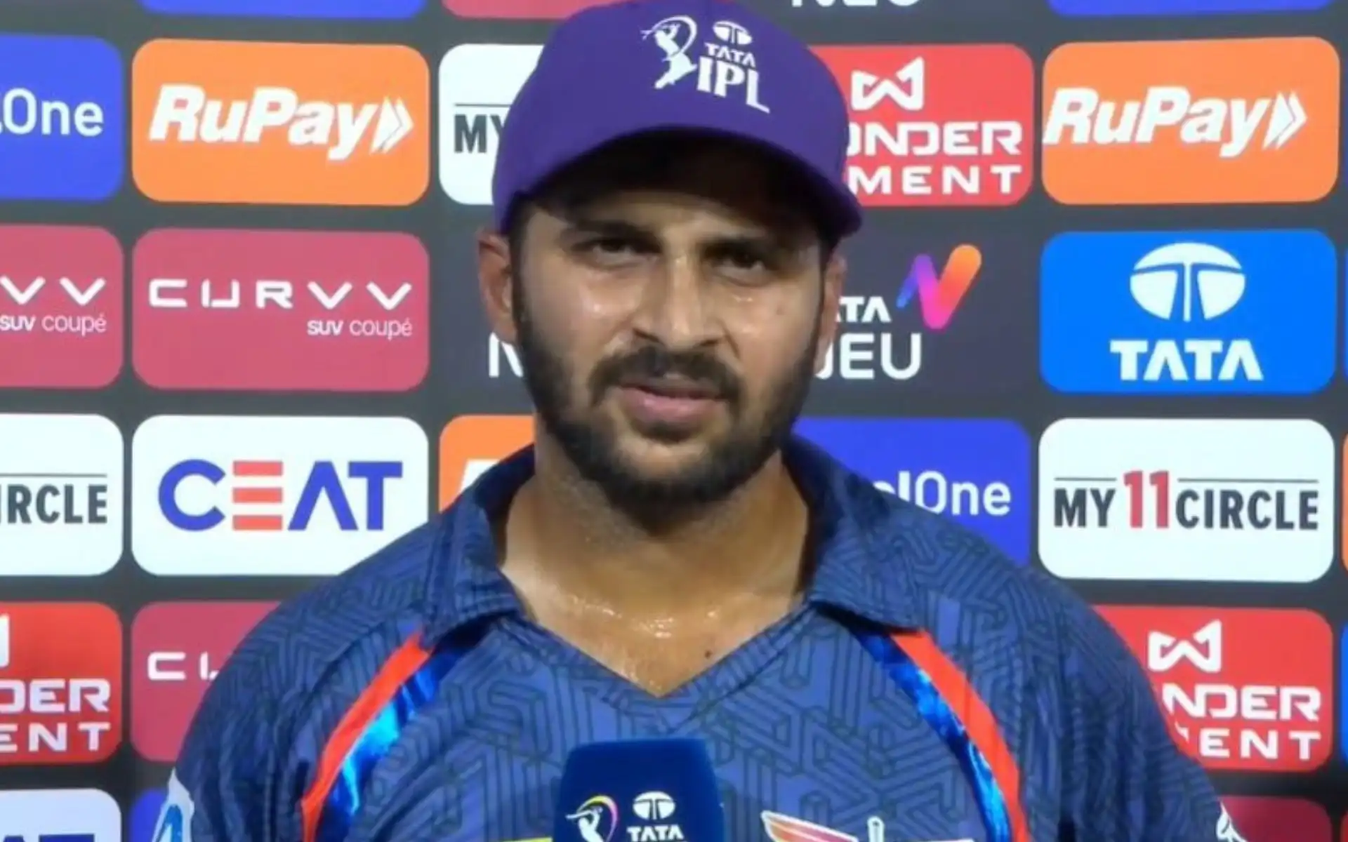 Shardul Thakur with Purple cap (Source:@Rachna_Singh007/X.com)