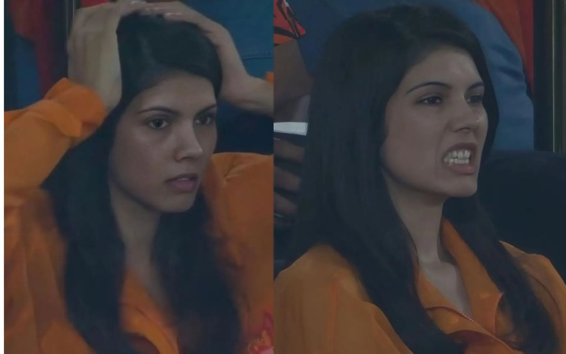 Kavya Maran's emotions during SRH vs LSG (Source:@mufaddal_vohra/X.com)
