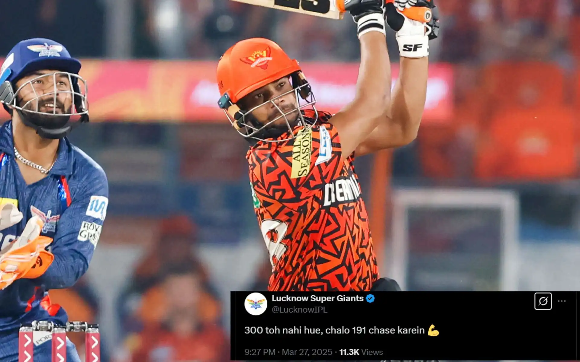 ‘300 Toh Nahi Hue’: LSG Takes A Playful Jab At SRH’s Total, Sparks ...