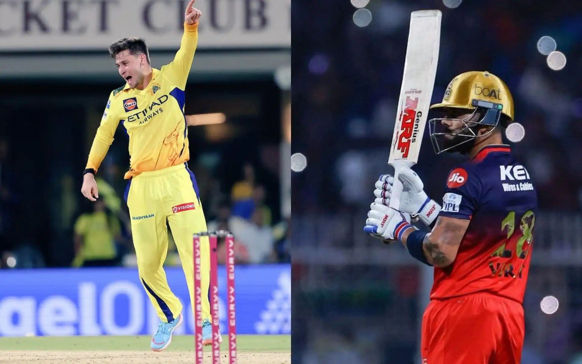 Noor Ahmad and Virat Kohli [Source: @ImTanujSingh, @neeraj421058712/x.com]