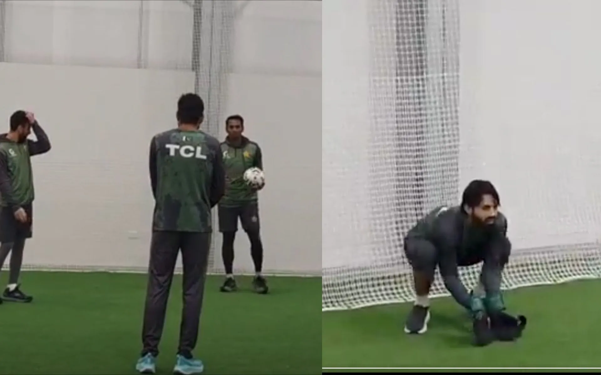 Pakistan's special indoor training session (Source:@@BabarArmyGang,x.com)