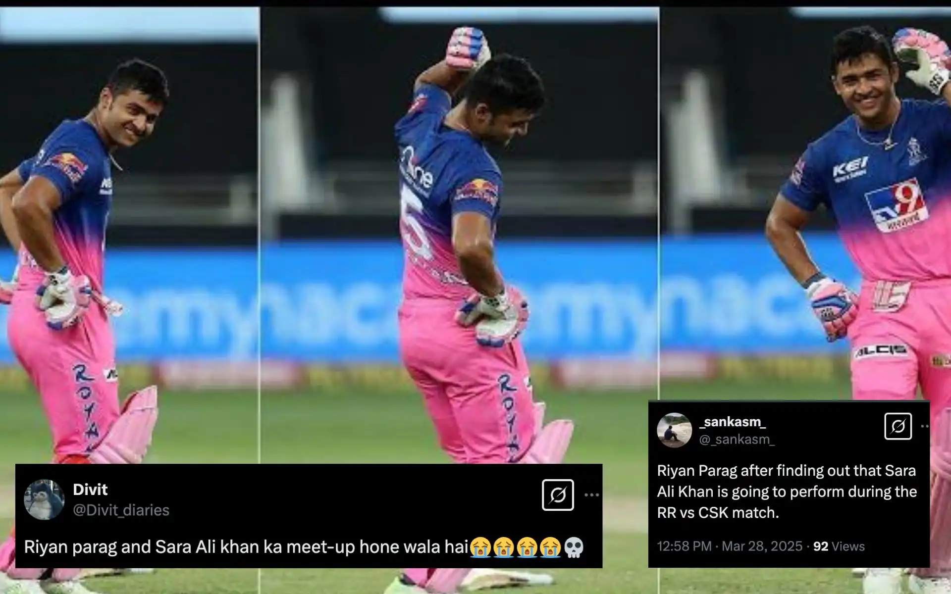 'Riyan Parag Is The Happiest Person': Fans Troll RR Captain Over Sara Ali Khan’s IPL Gig