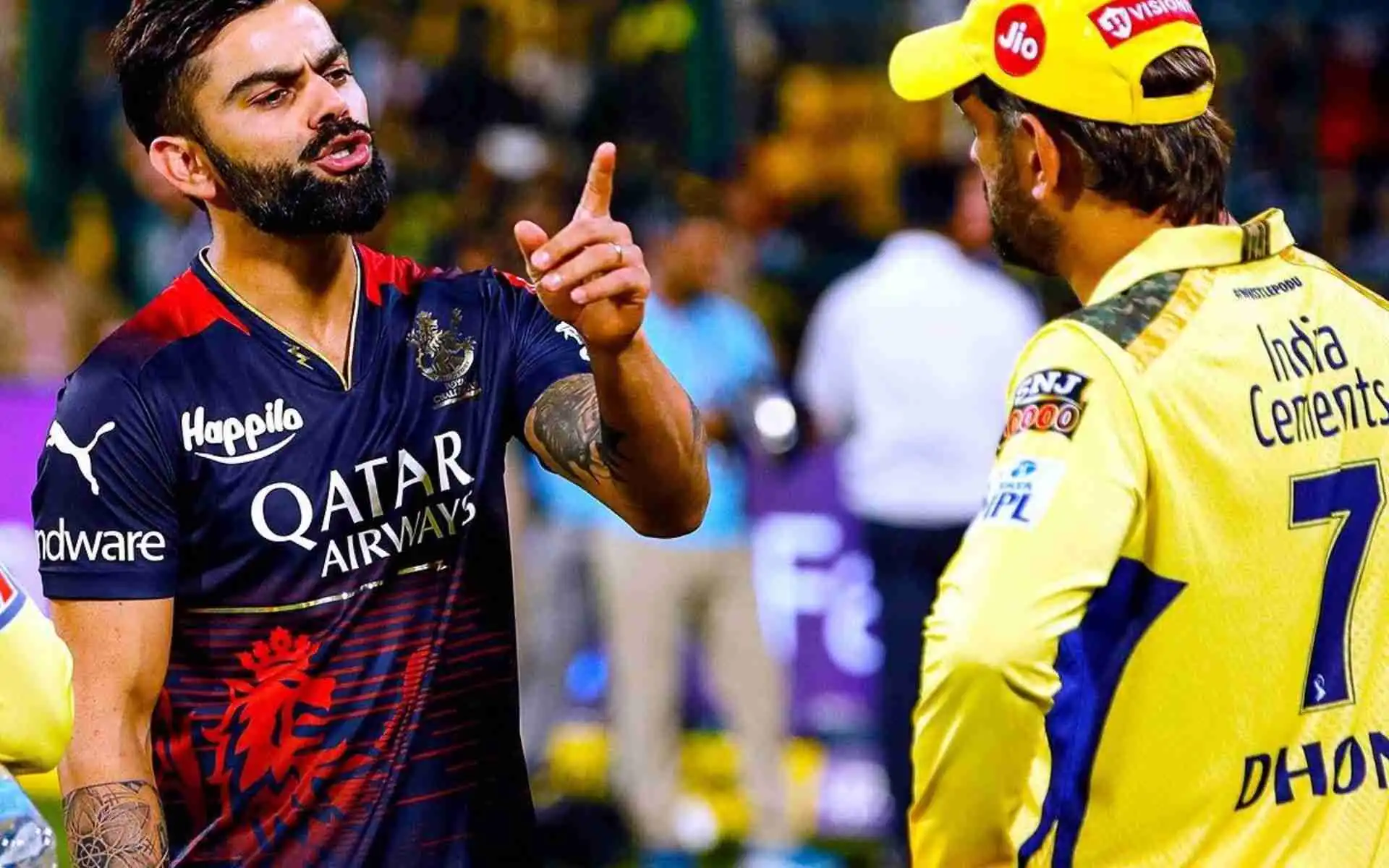Dhoni and Kohli together in IPL (Source:@aakashpoonia9/X.com)