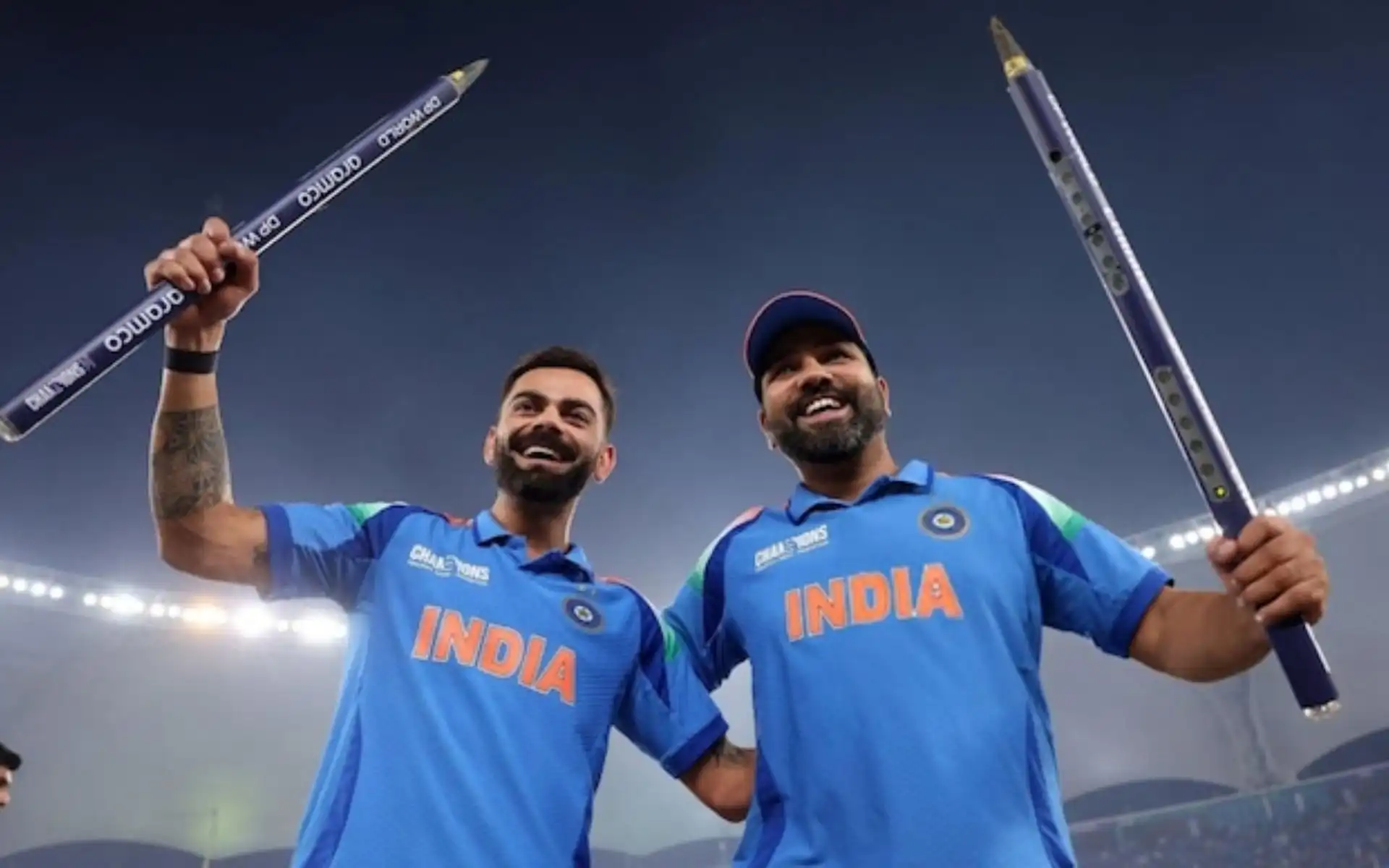 Virat Kohli and Rohit Sharma (Source:@saintkishore,x.com)