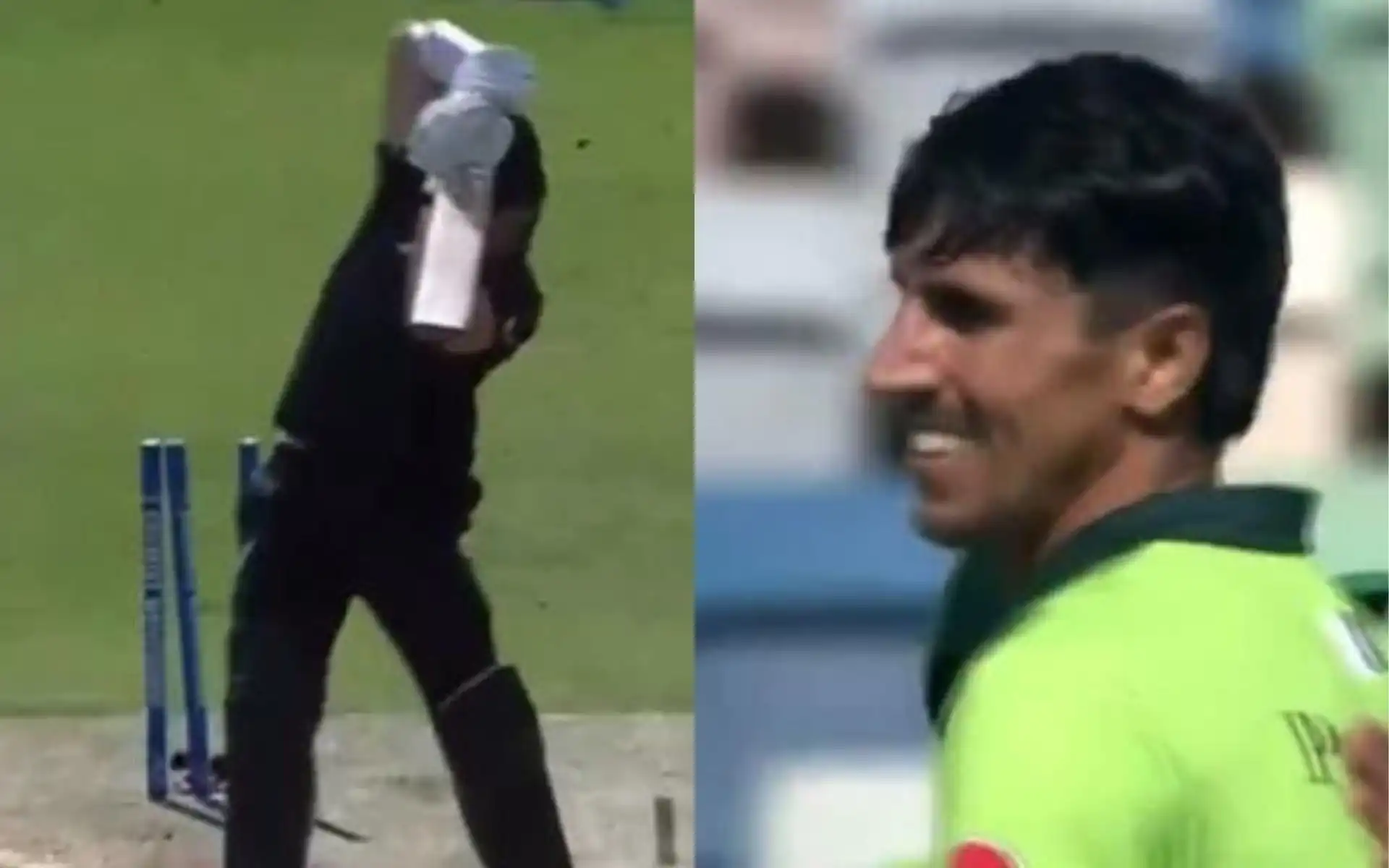 Akif Javed's maiden ODI wicket. [Source - 97sssaleh/x.com]