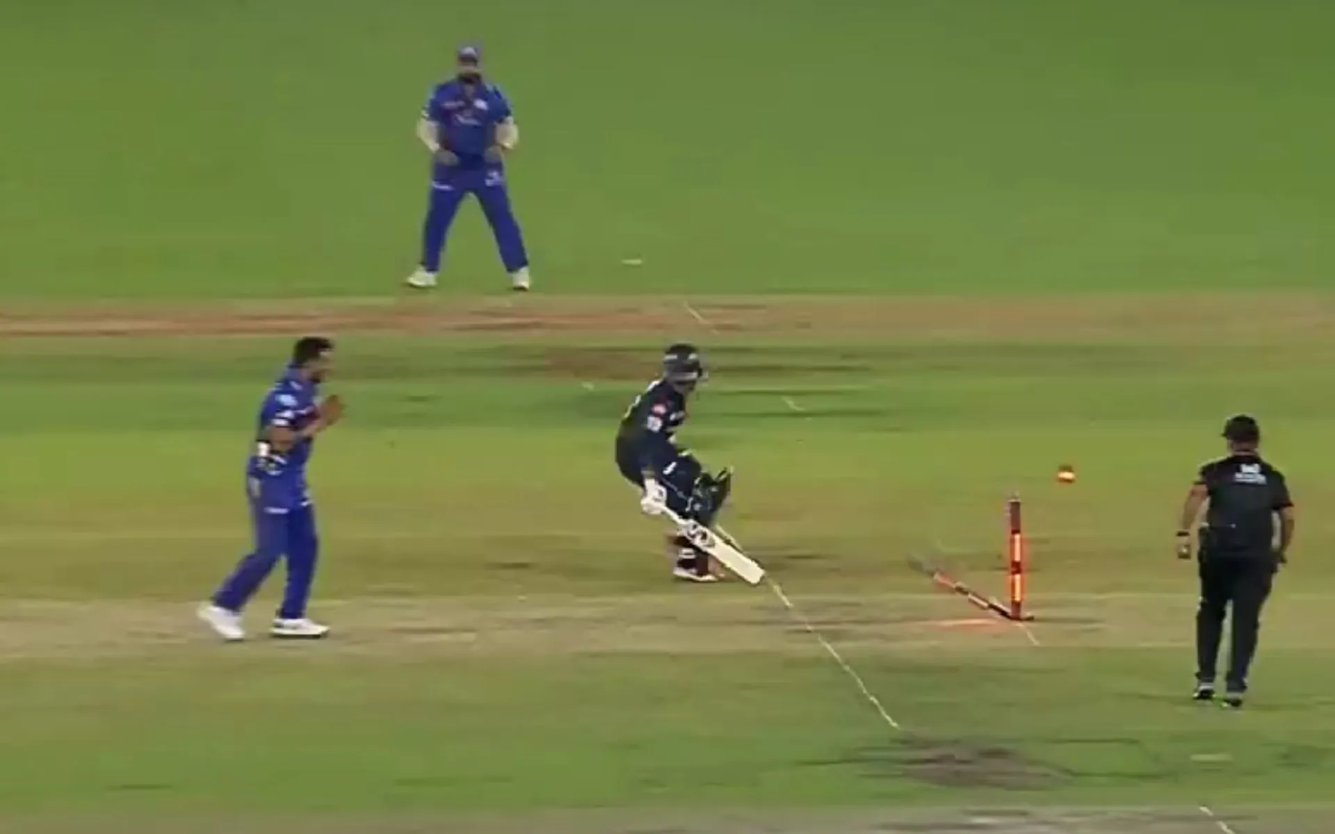 Hardik Pandya ran-out Rahul Tewatia [Source: @IPL/x.com]
