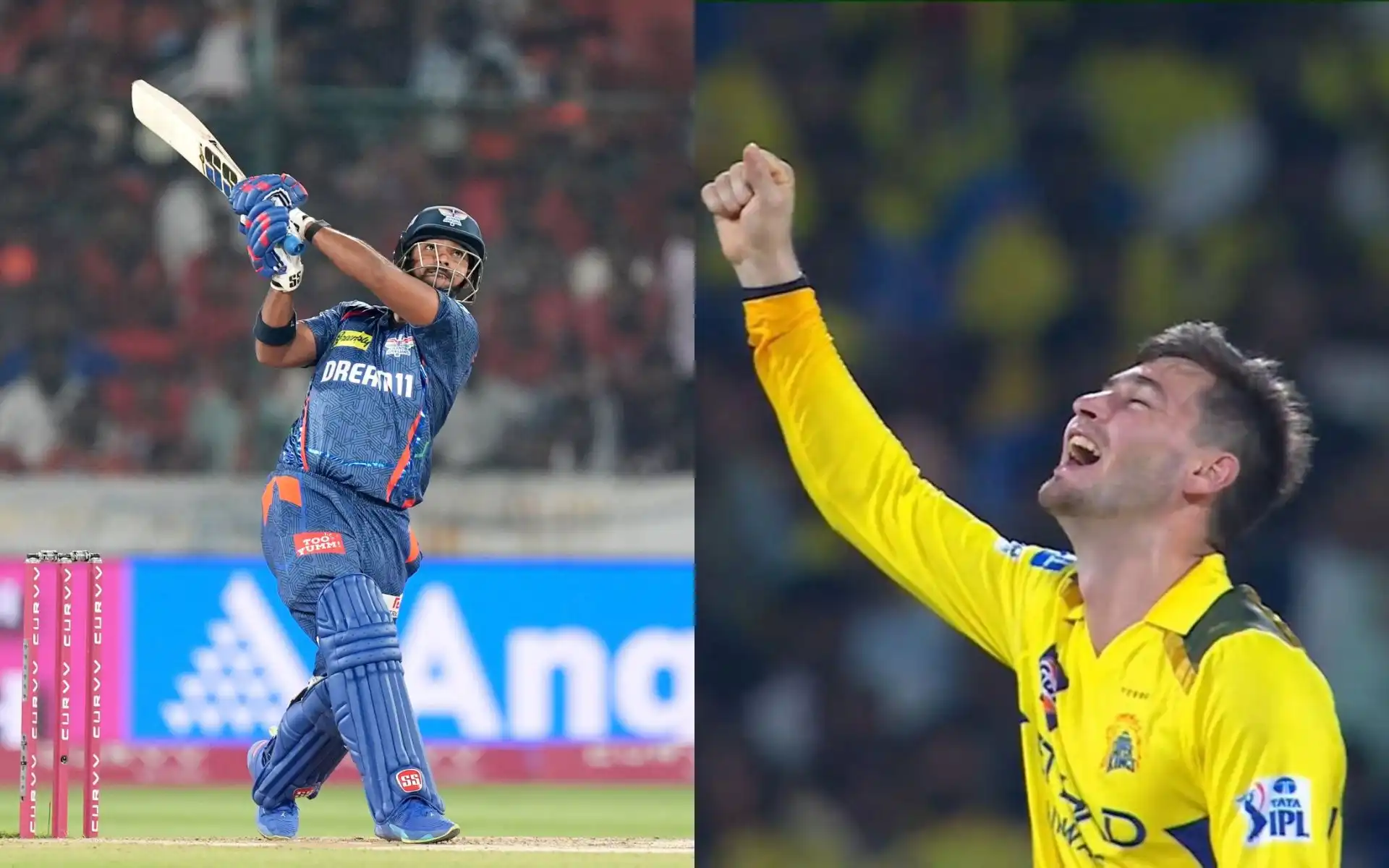 Nicholas Pooran And Noor Ahmad (Source: @IPL/X.com)