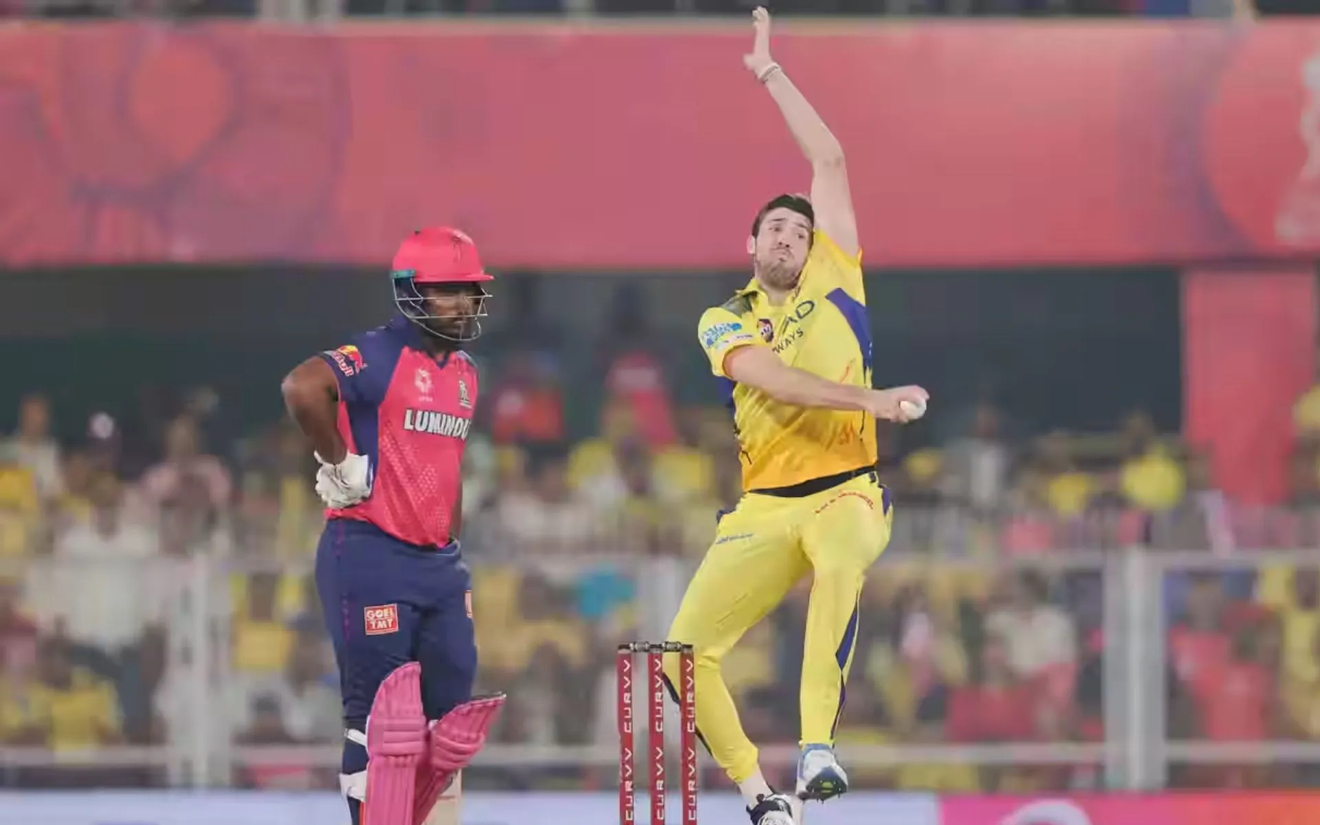Jamie Overton made his debut vs RR [Source: @iplt20.com]