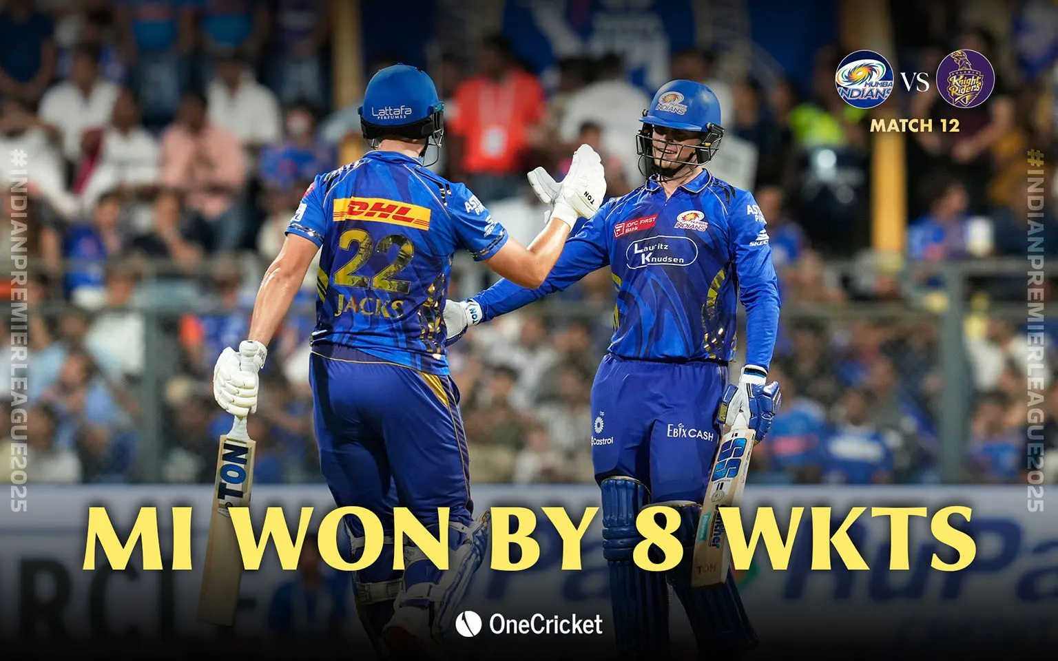 MI vs KKR [Source: OneCricket]
