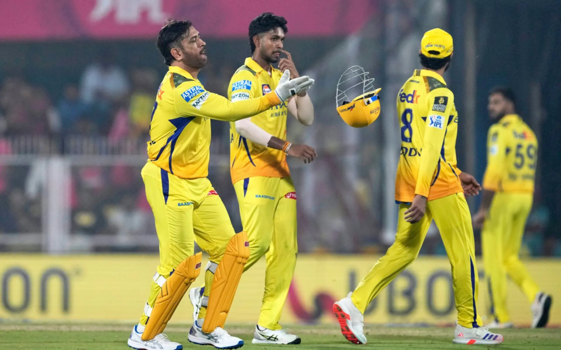 Chennai Super Kings' team in IPL (Source: AP Photos)