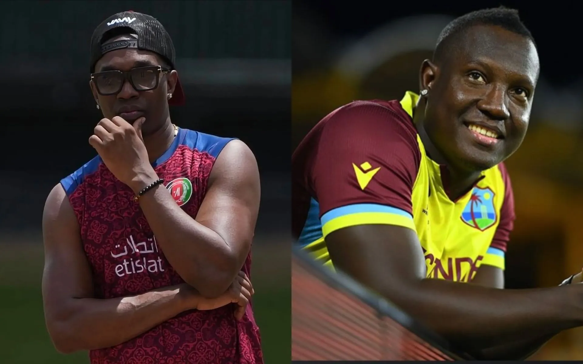 Dwayne Bravo & Rovman Powell [Source: @CricCrazyJohns/x.com, @djbravo47/instagram.com]