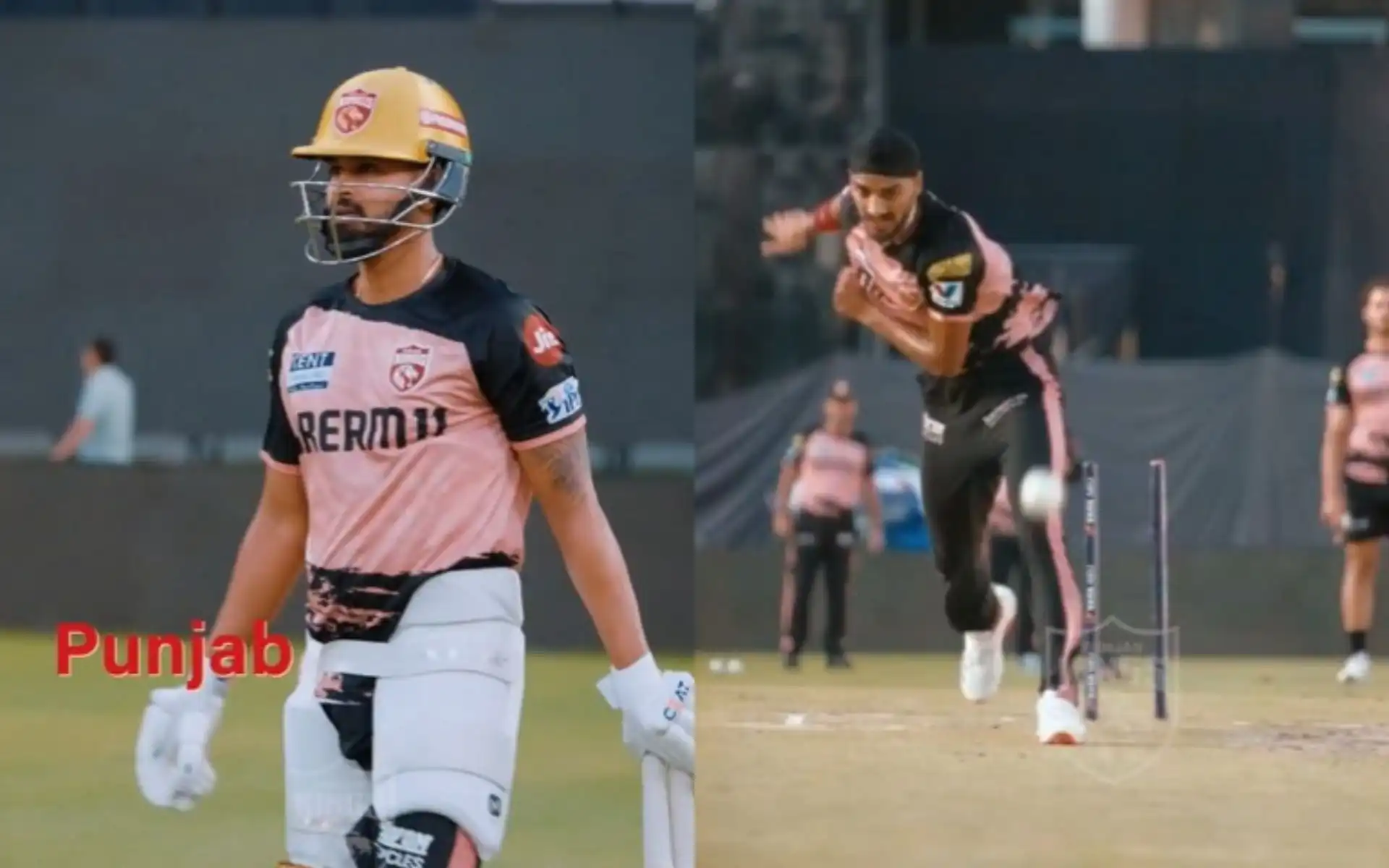 Punjab Kings players training in Lucknow [Source: @PunjabKingsIPL/x]