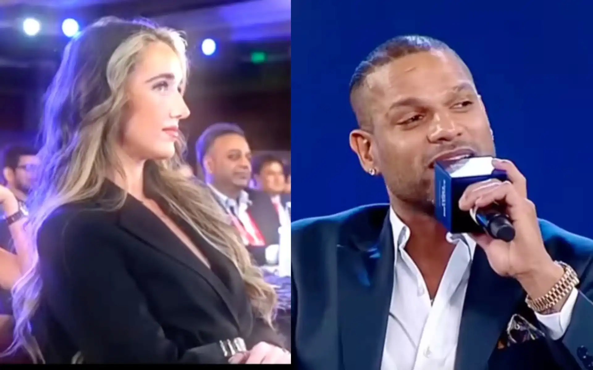 Shikhar Dhawan and his girlfriend (Source:faltureel/Instagram)