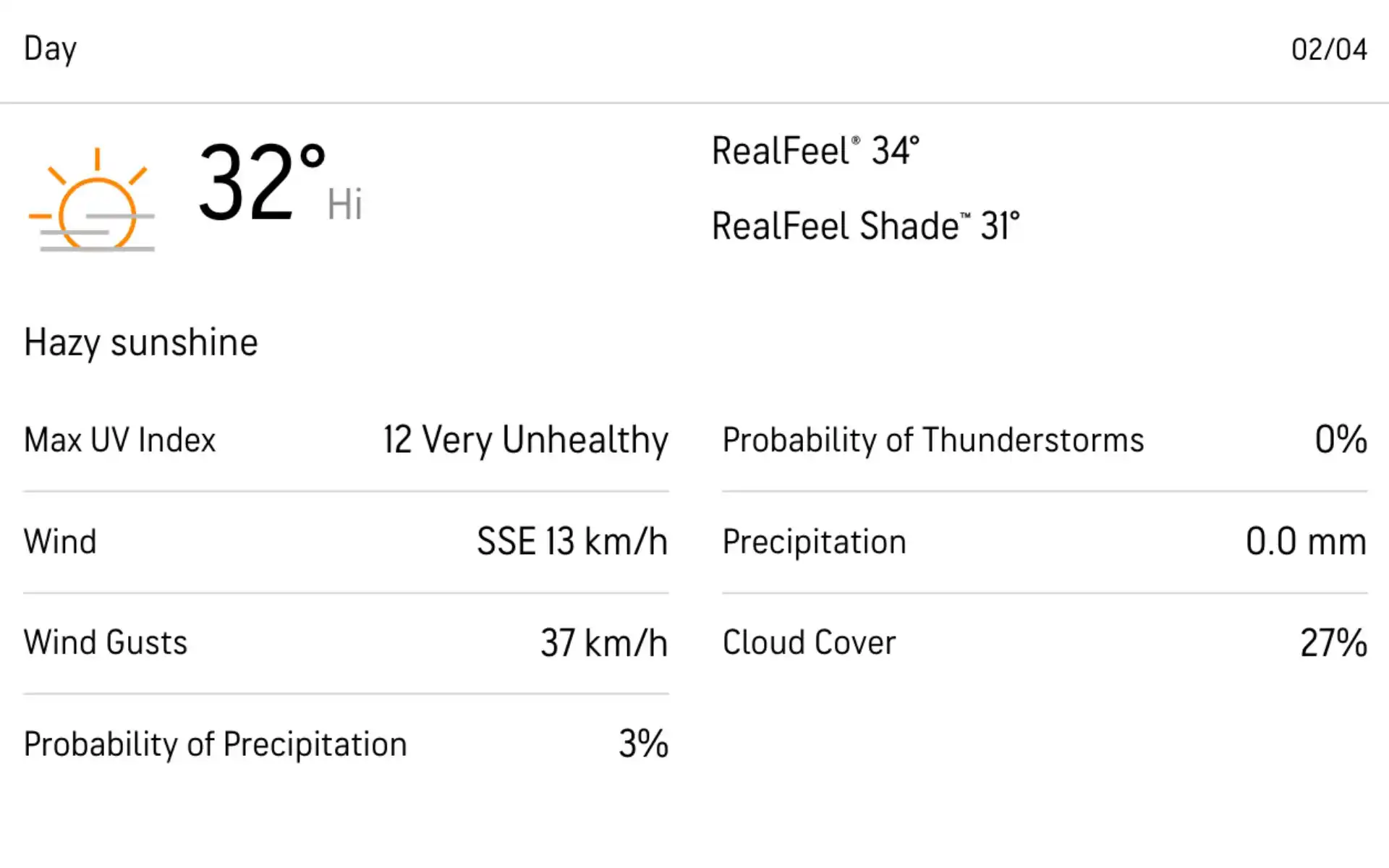 M Chinnaswamy Stadium Bengaluru weather forecast [Source: AccuWeather]
