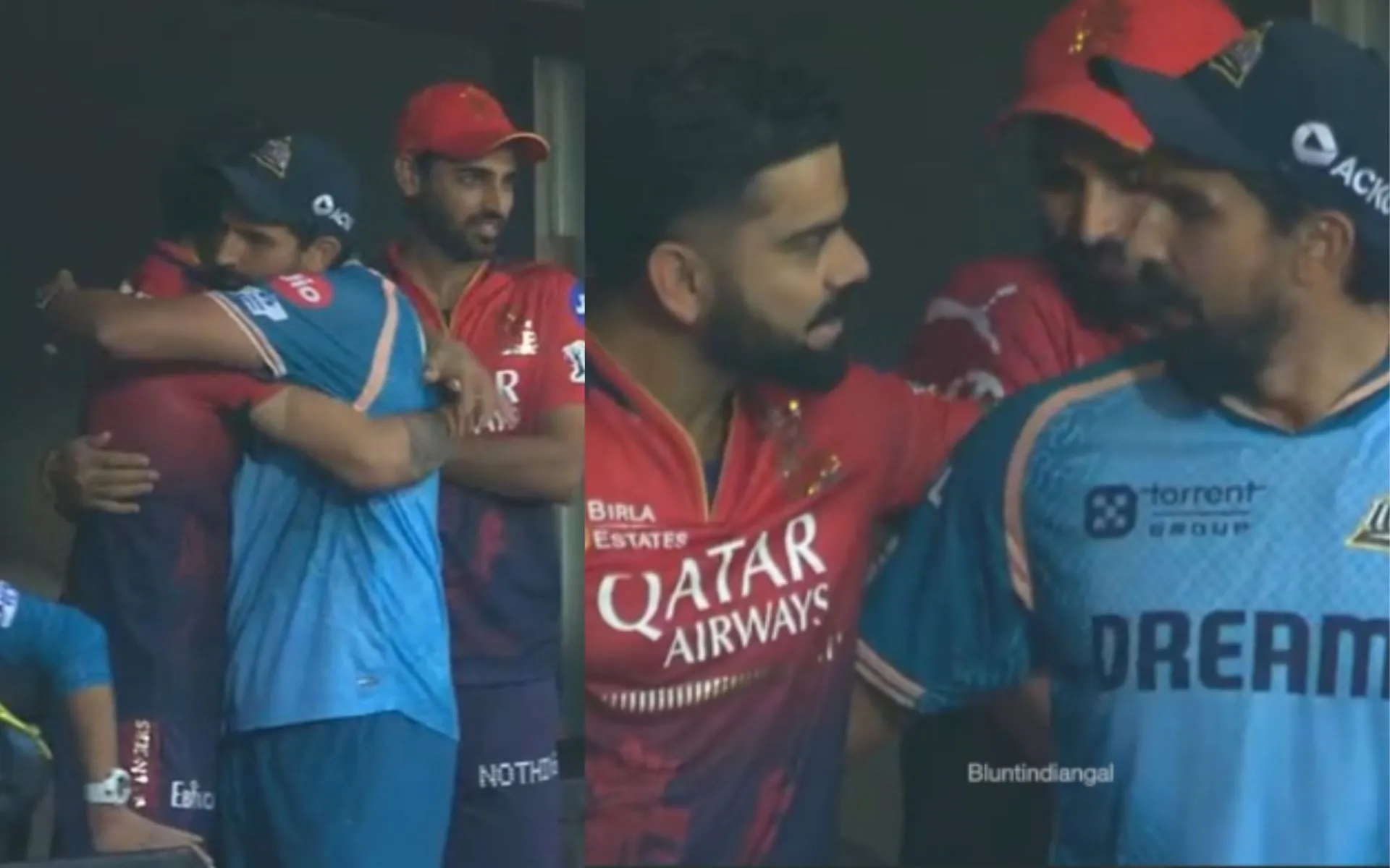 Virat Kohli and Ishant Sharma [Source: @_Lazy_being/X]