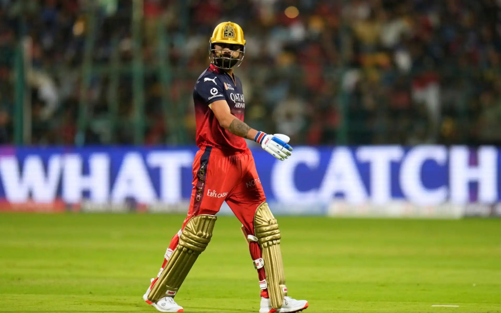 Virat Kohli was dismissed by Arshad Khan [Source: AP]