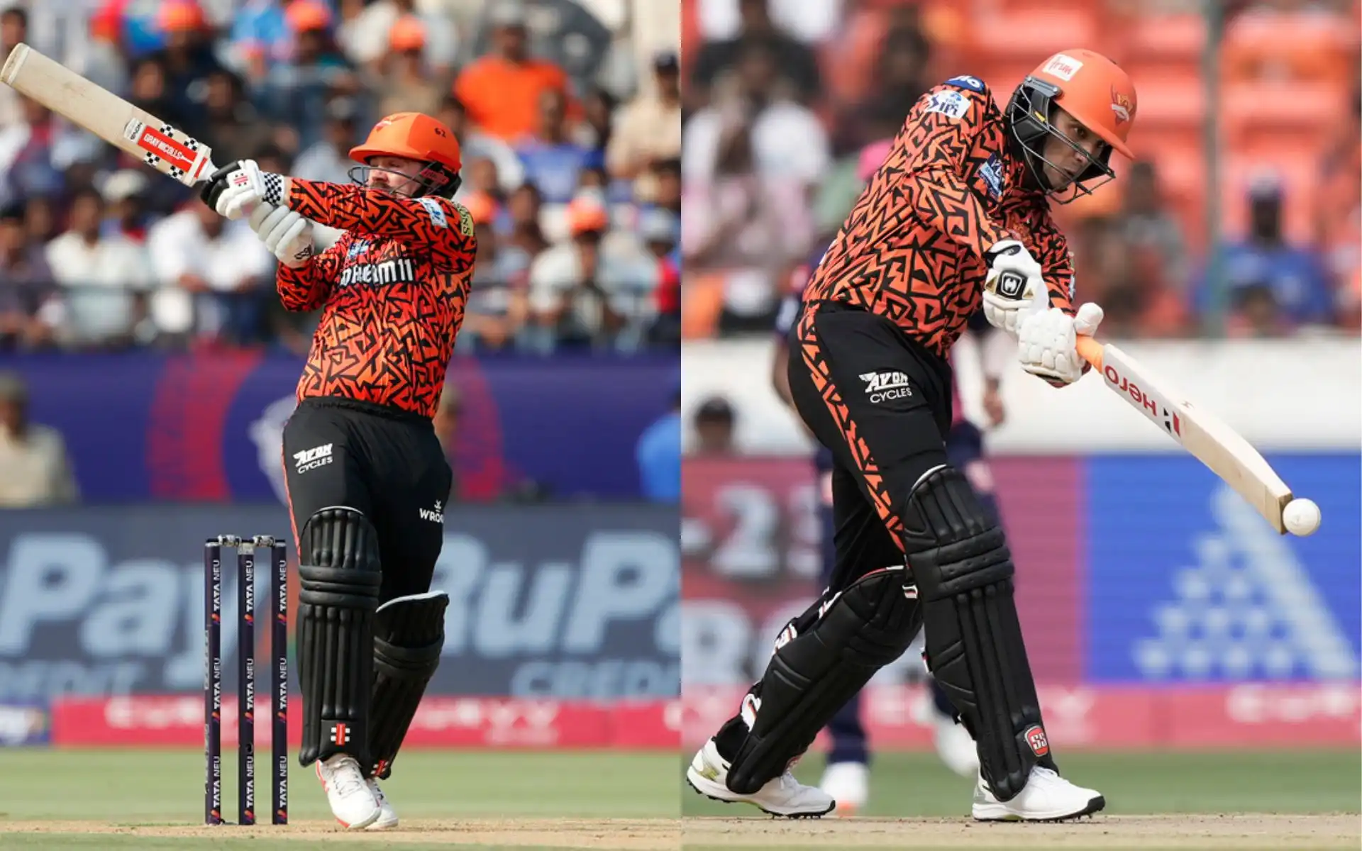 Travis Head and Abhishek Sharma in IPL 2025 (Source: AP Photos)