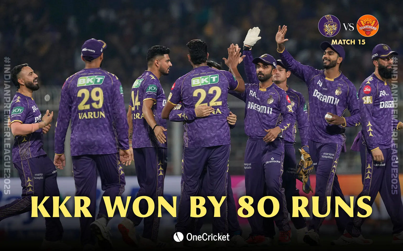 KKR vs SRH [Source: OneCricket]