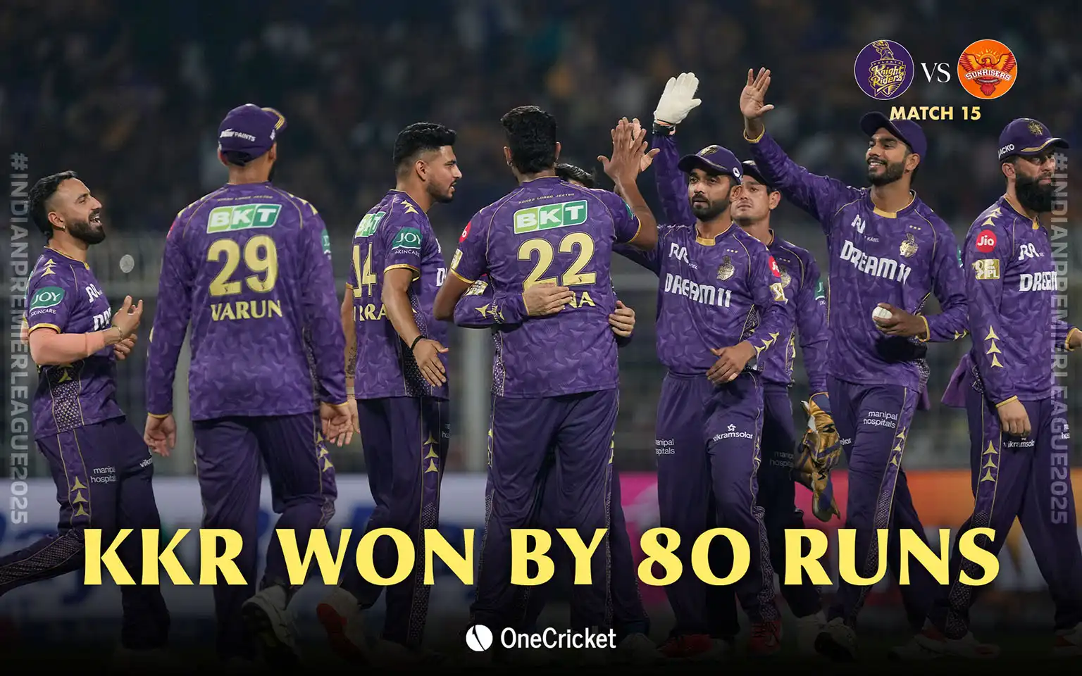 KKR vs SRH [Source: OneCricket]