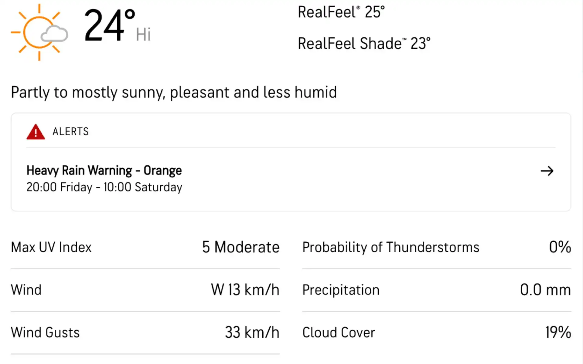 Bay Oval weather forecast [Source: AccuWeather]
