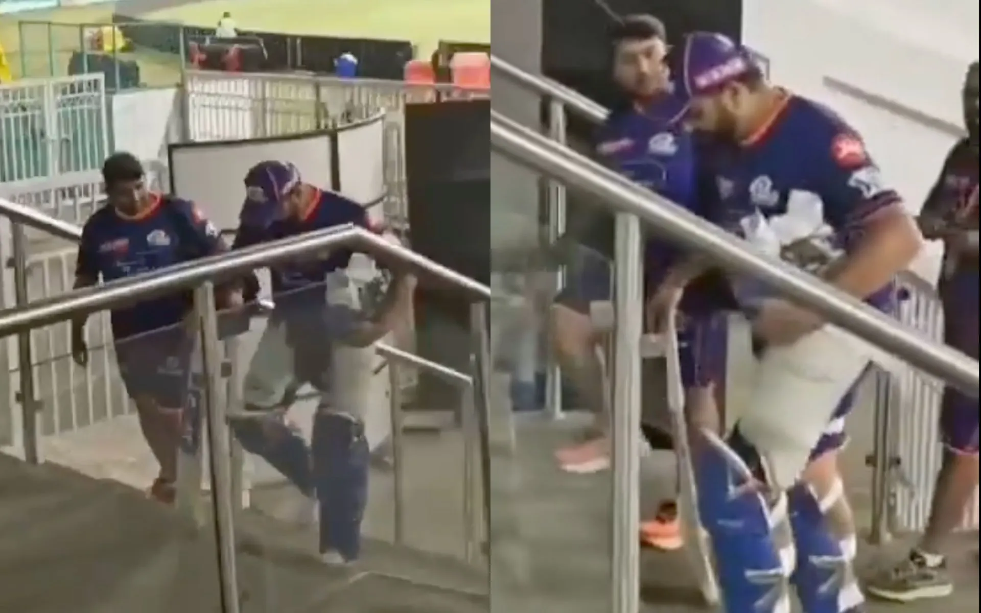 Rohit Sharma struggles [Source: @rushiii_12/X.com]
