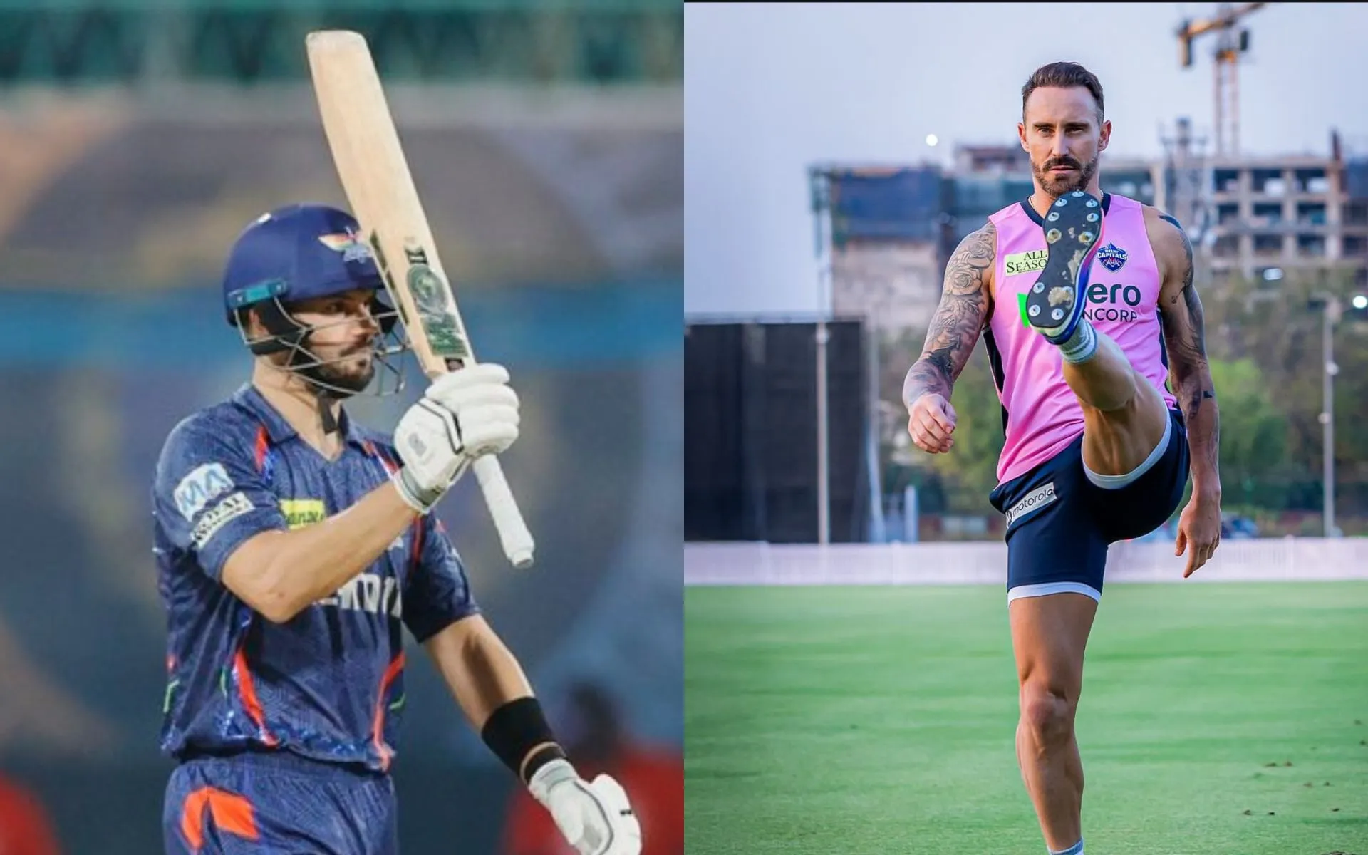 Aiden Markram and Faf du Plessis [Source: @SanthosH_S13, @Saabir_Saabu01/x.com]