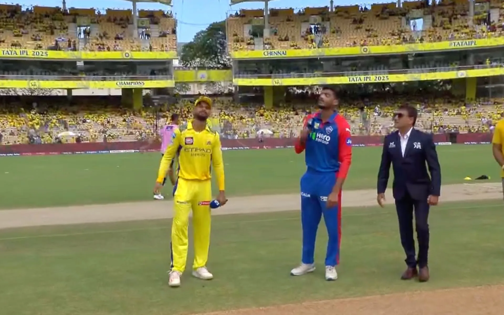 CSK Vs DC toss time [Source: JioStar/screenshot]
