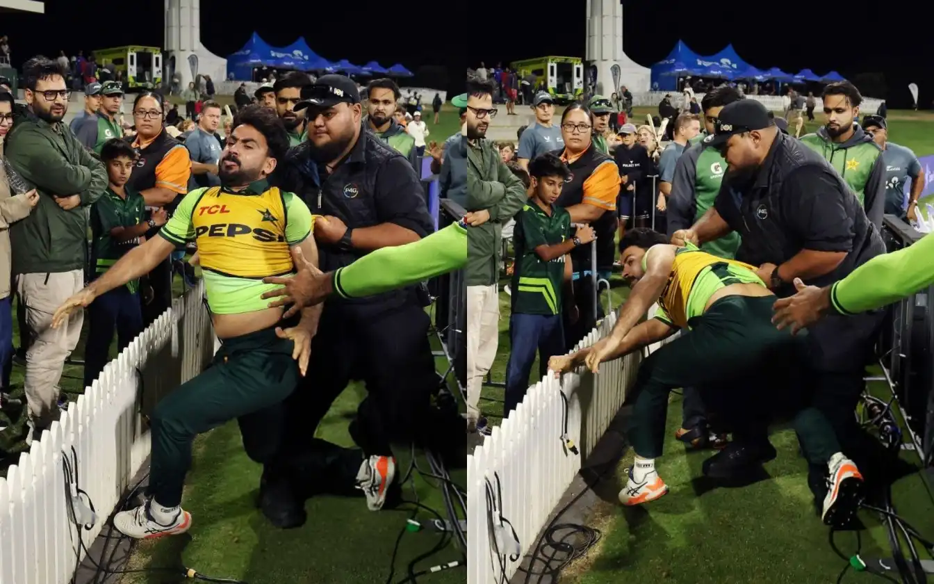 Khushdil Shah Fumes At Fans [Source: @hassam_sajjad/X.com]