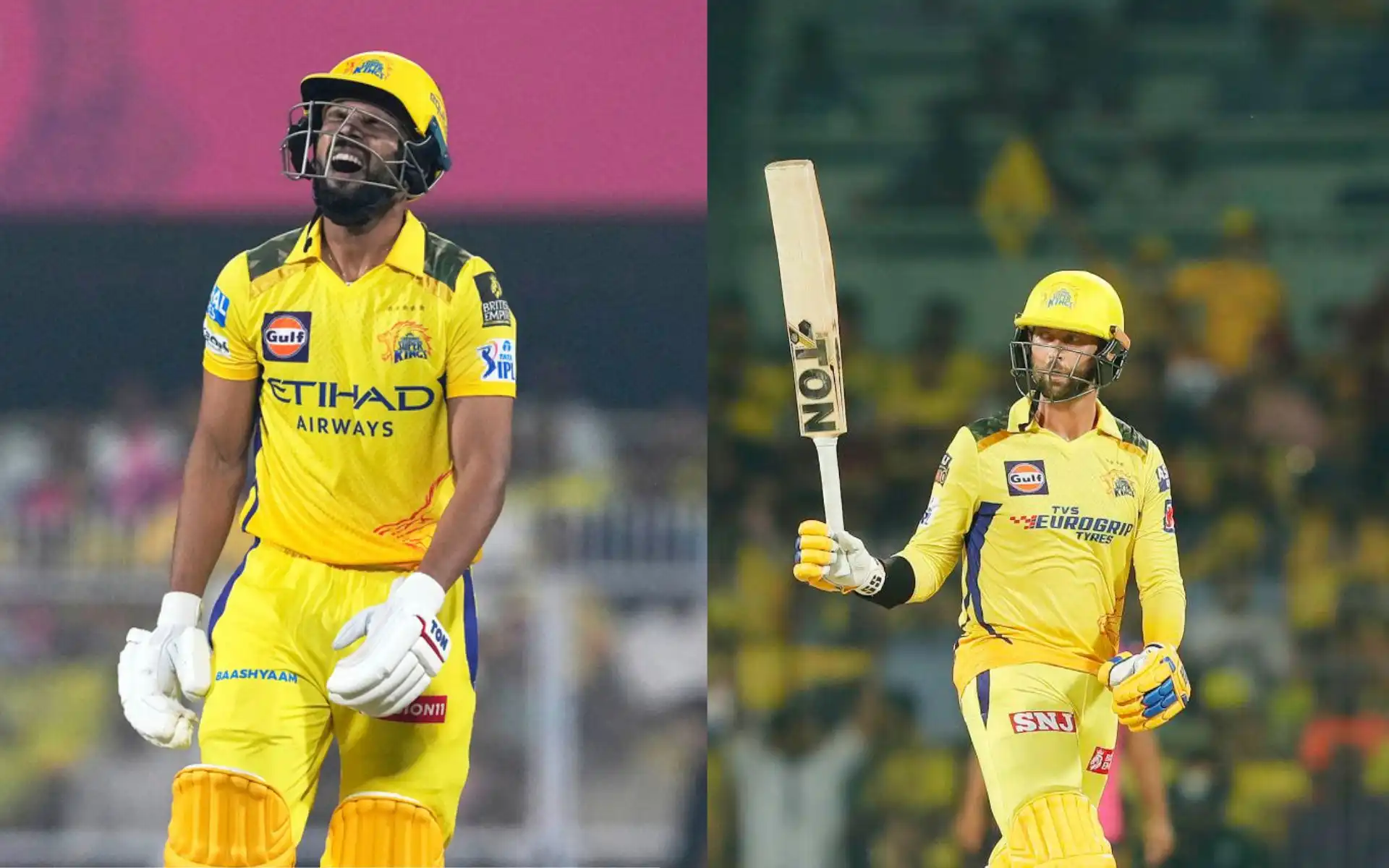 Ruturaj Gaikwad and Devon Conway (Source:@mufaddal_vohra/X.com)