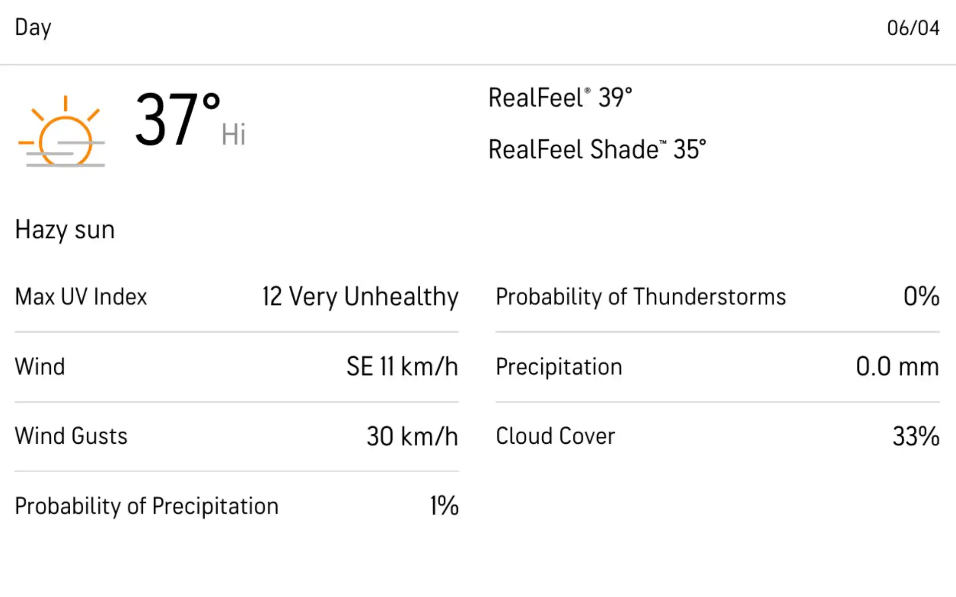 Rajiv Gandhi Stadium weather forecast [Source: AccuWeather]