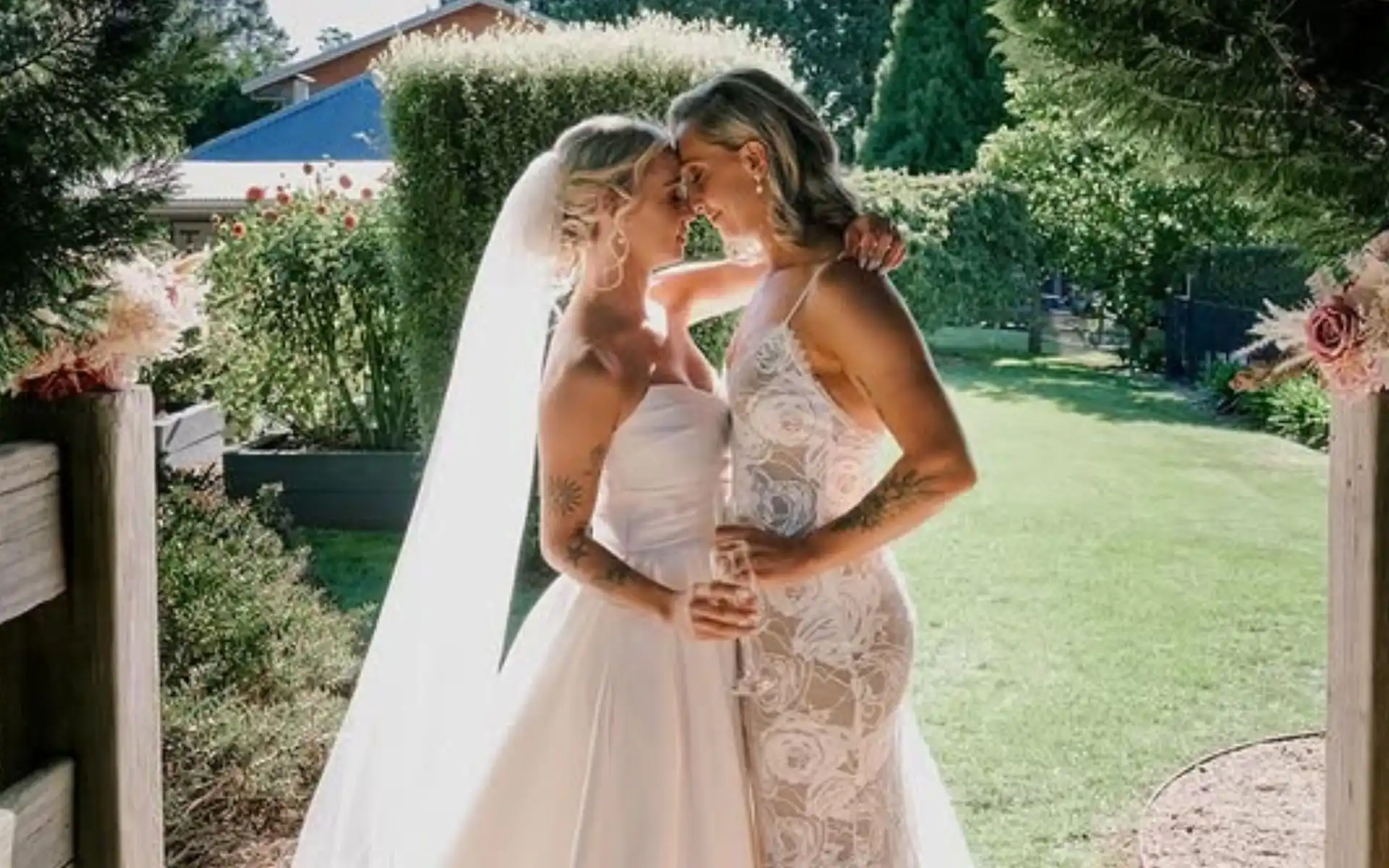 Ashleigh Gardner at her wedding [Source: @ashleigh_gardner97/Instagram]